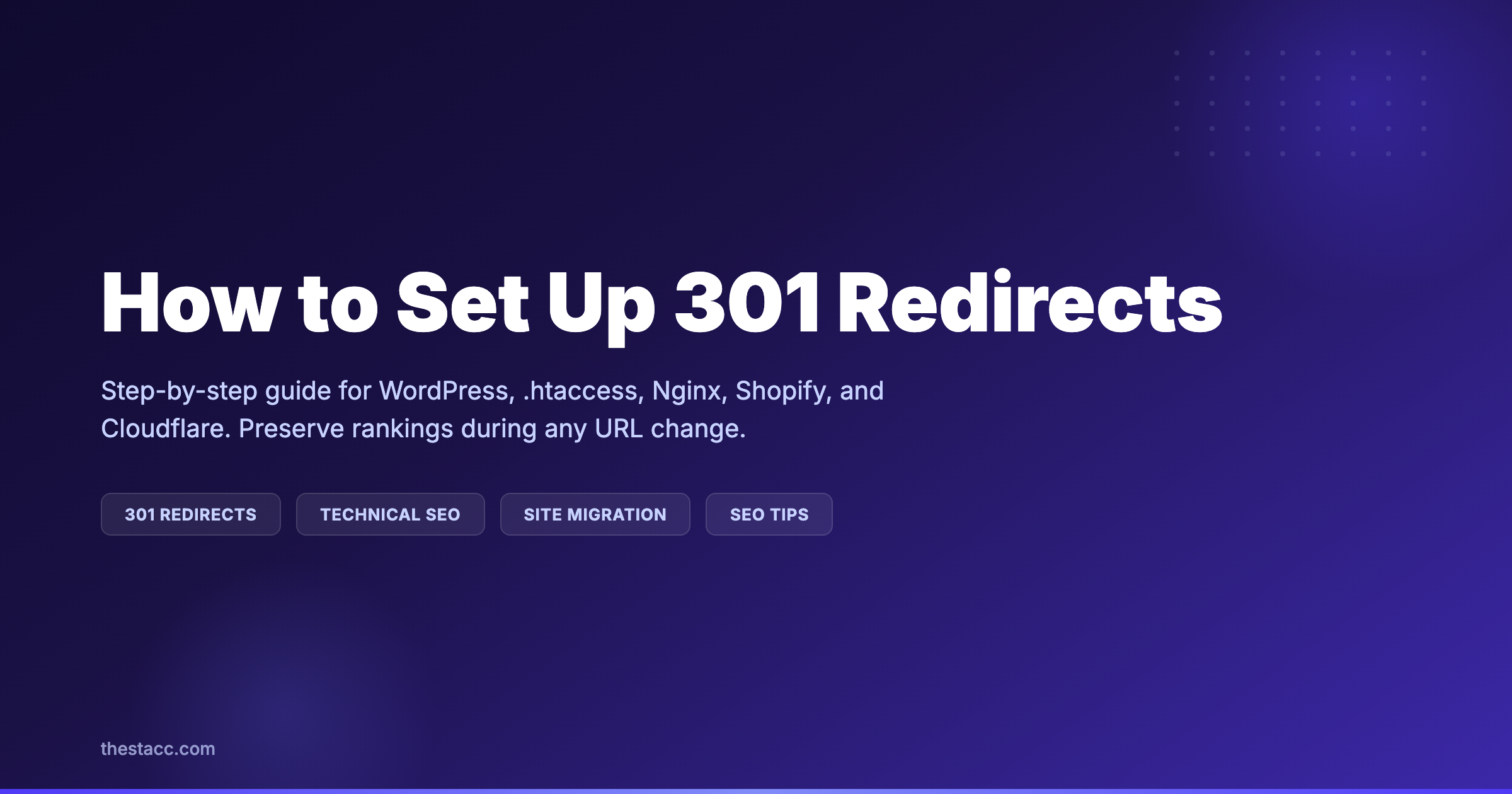 How to Set Up 301 Redirects (Step-by-Step)