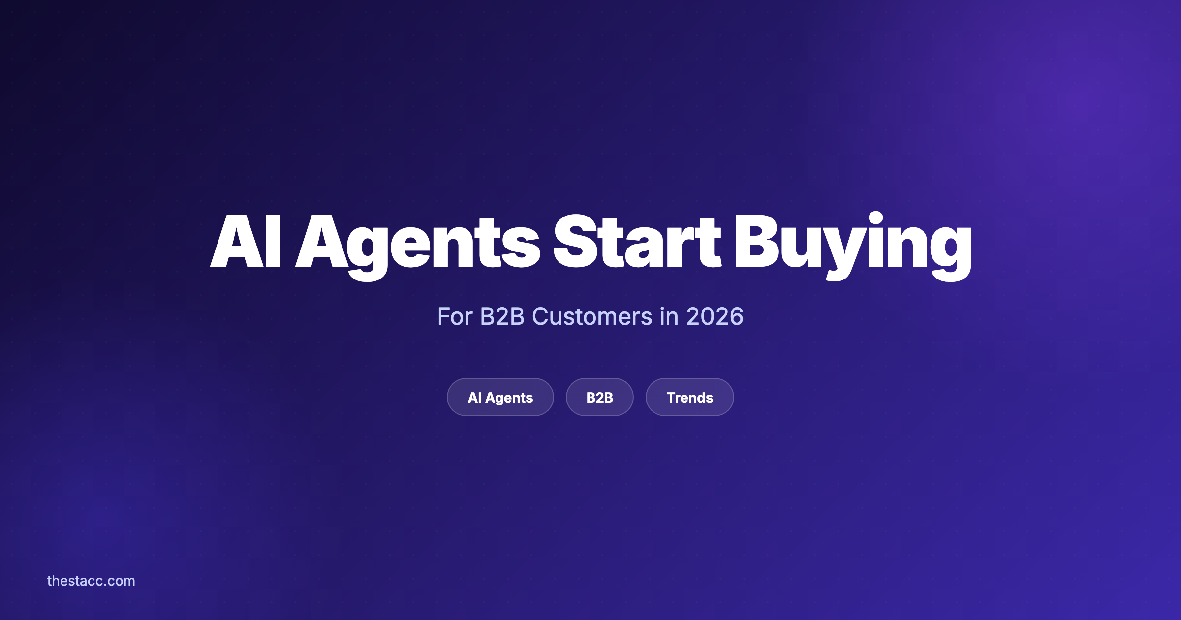 AI agents B2B purchasing trends 2026 — data-backed analysis
