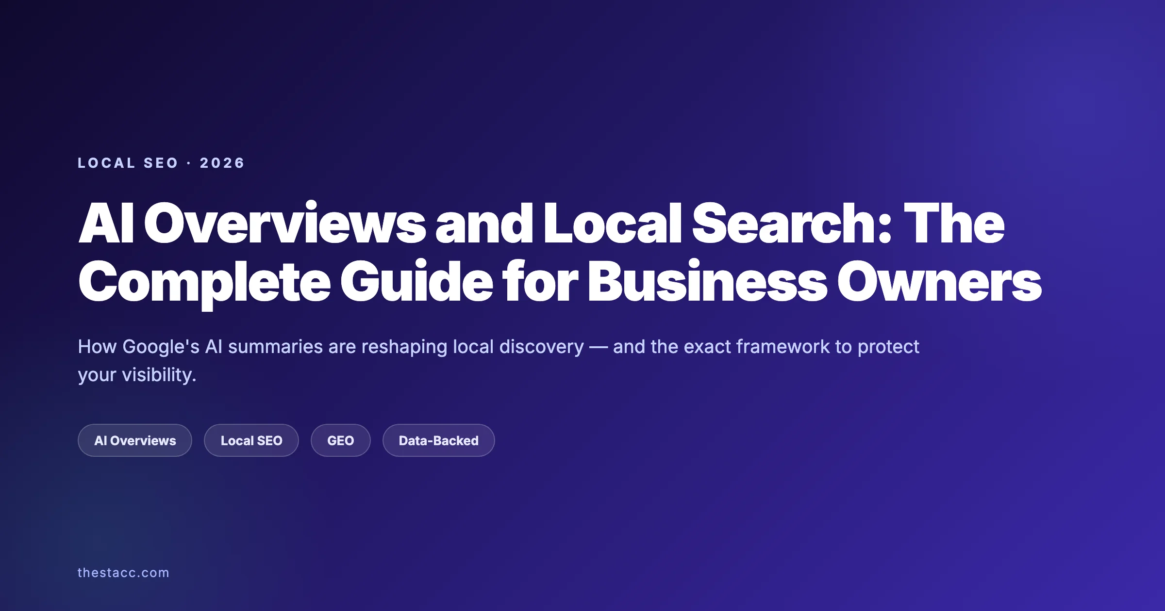 AI Overviews and Local Search: The Complete 2026 Guide