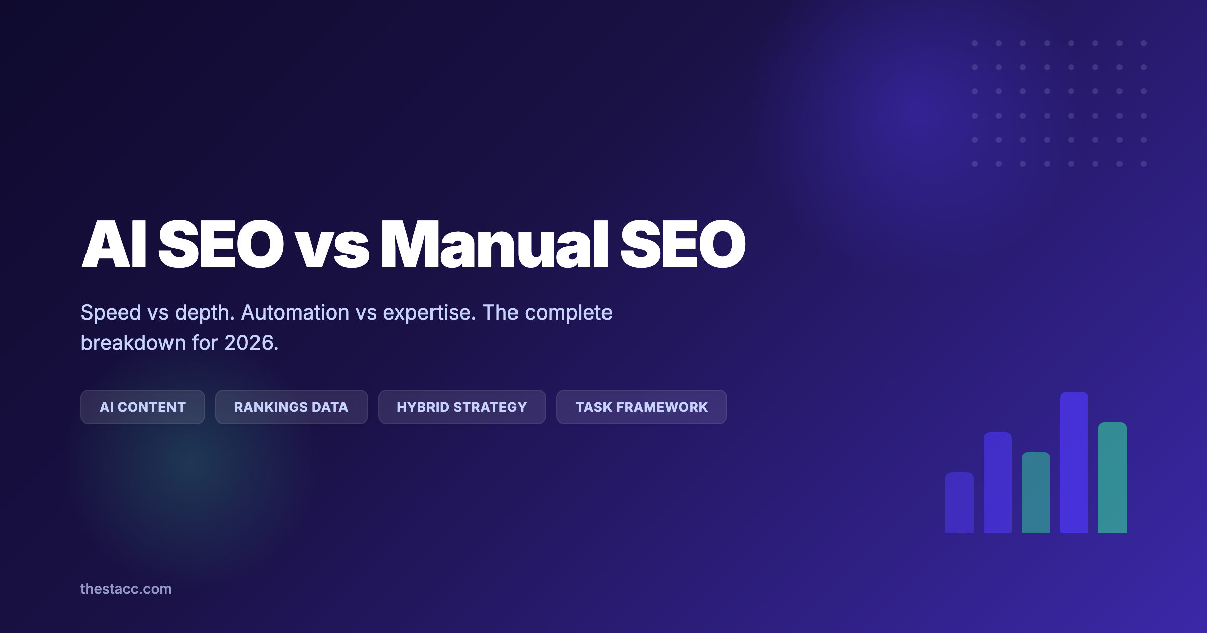 AI SEO vs Manual SEO: The Complete Guide (2026)