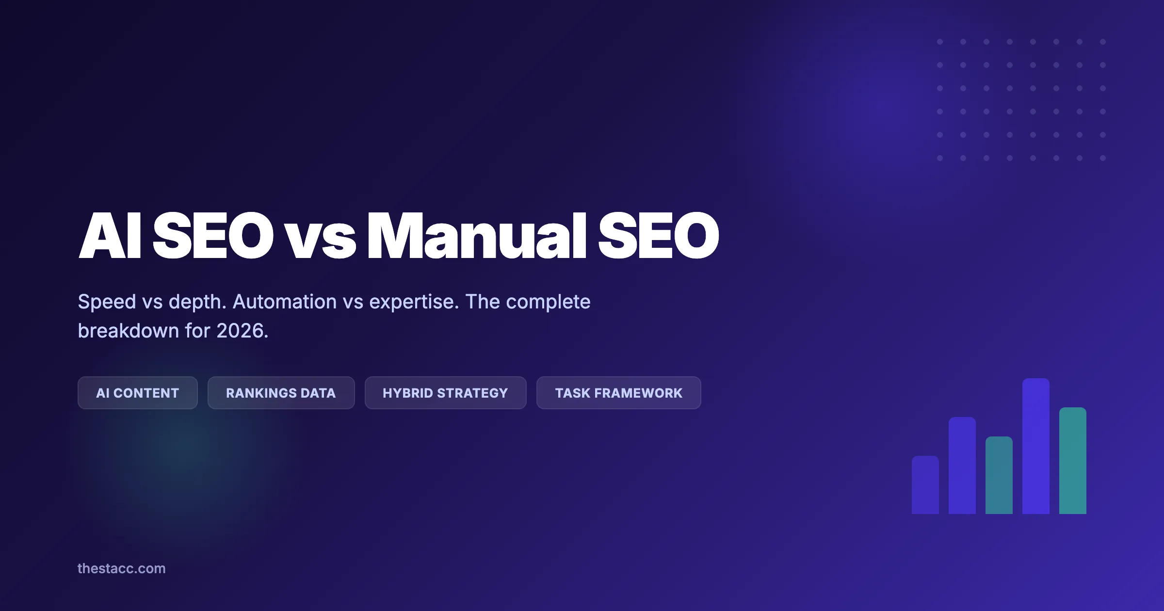 AI SEO vs Manual SEO: The Complete Guide (2026)