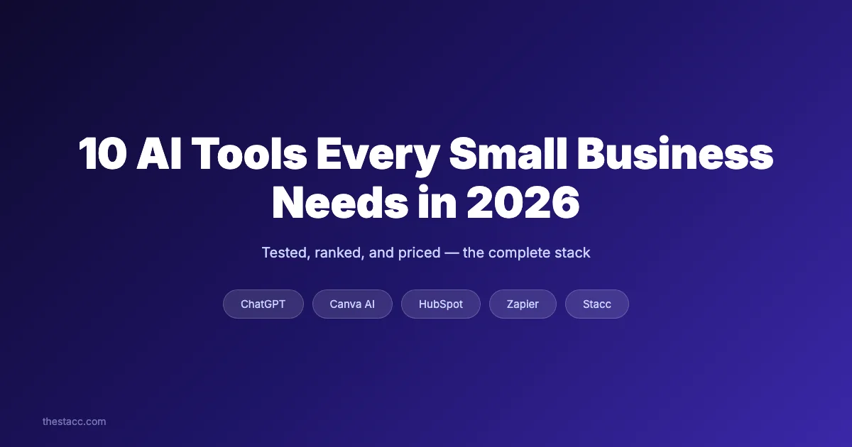 10 AI Tools Every Small Business Needs in 2026 (Tested)