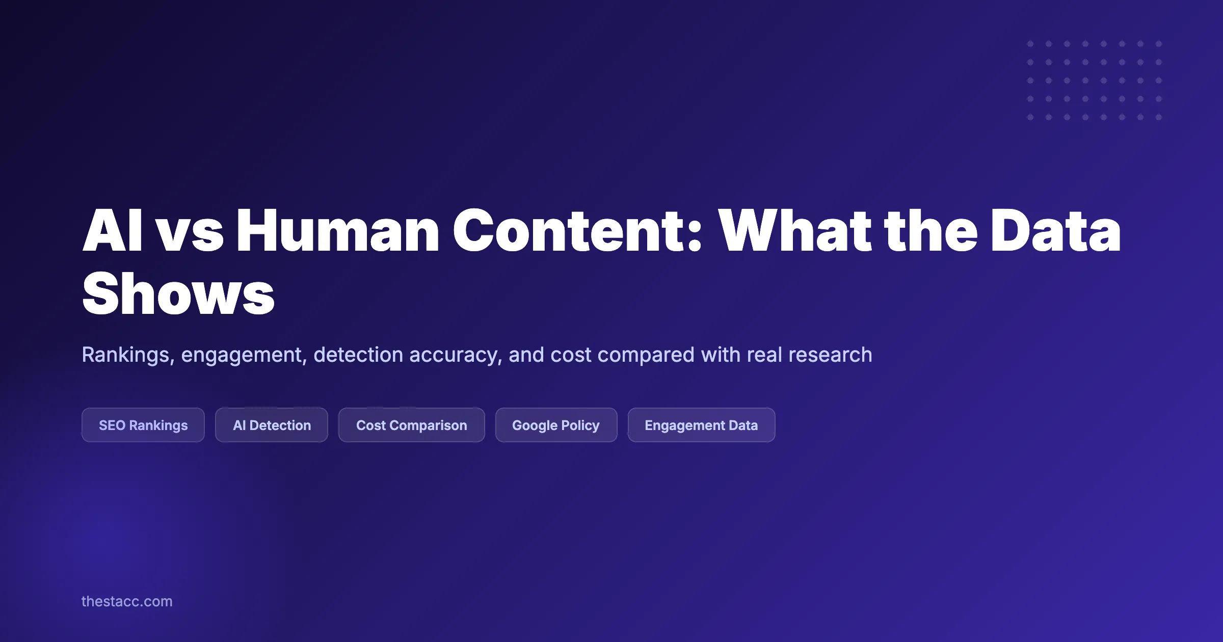 AI vs Human Content: What the Data Actually Shows