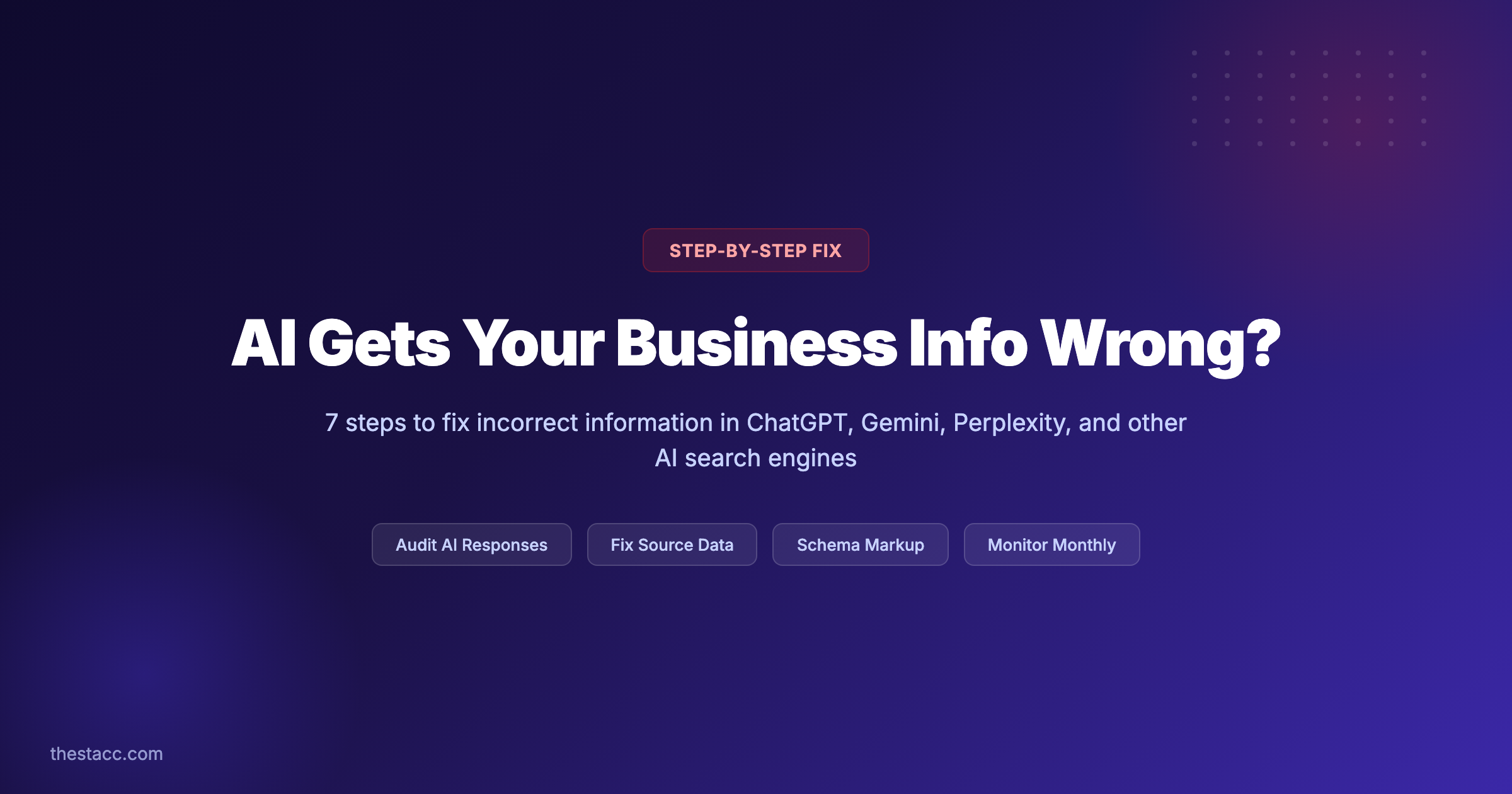 How to Fix Wrong Business Info in AI Search
