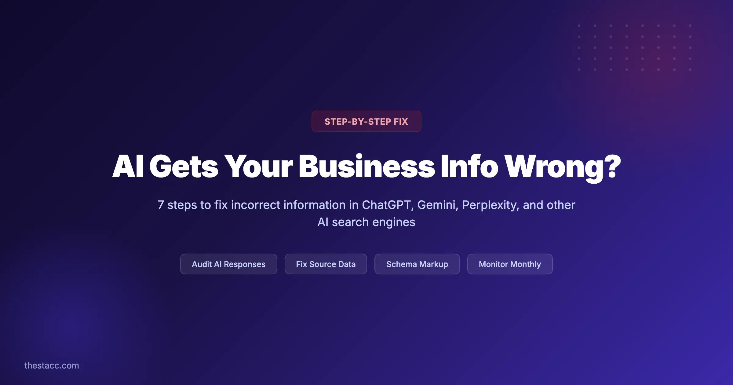 How to Fix Wrong Business Info in AI Search