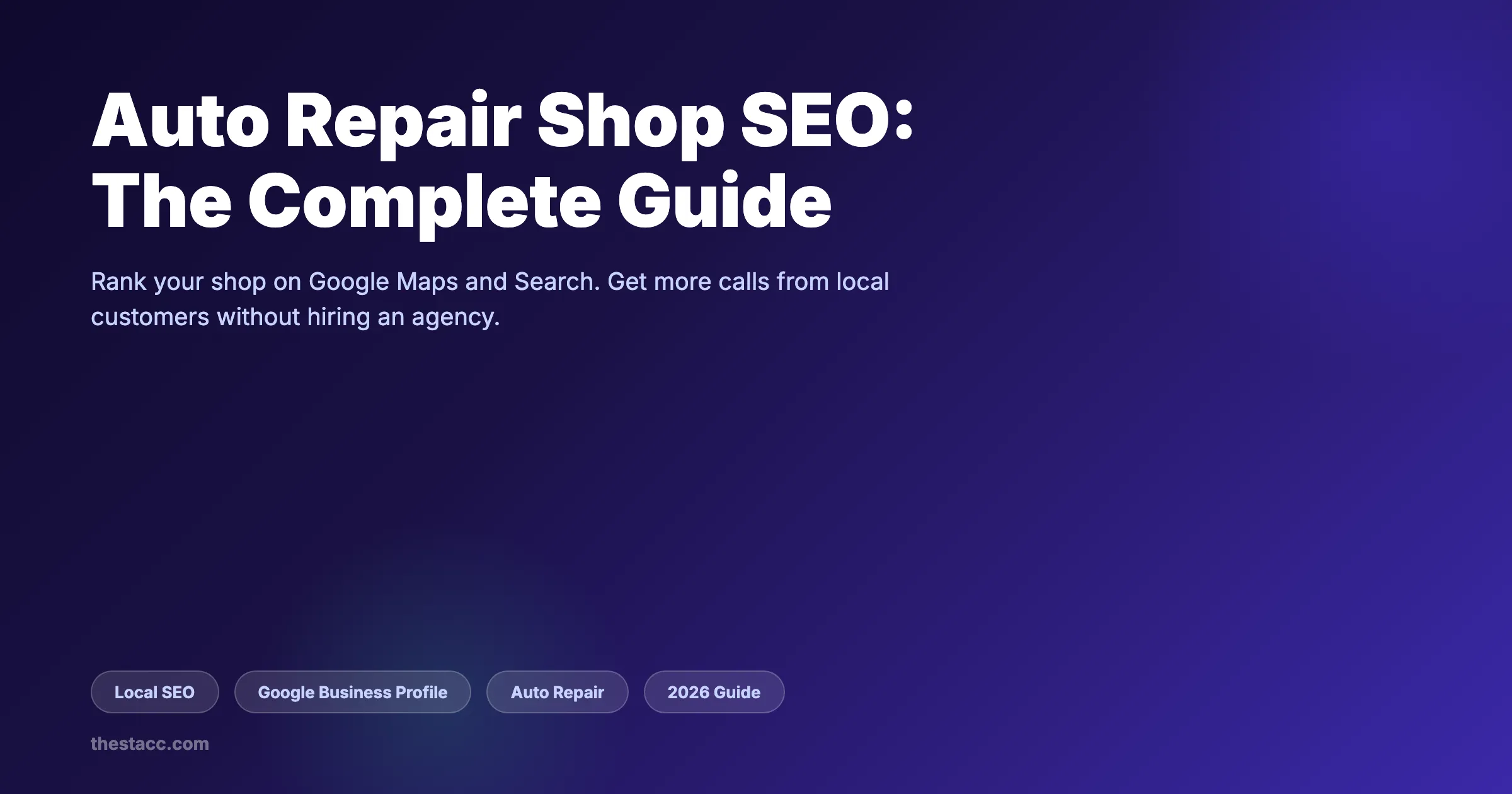 Auto Repair Shop SEO: The Complete Guide