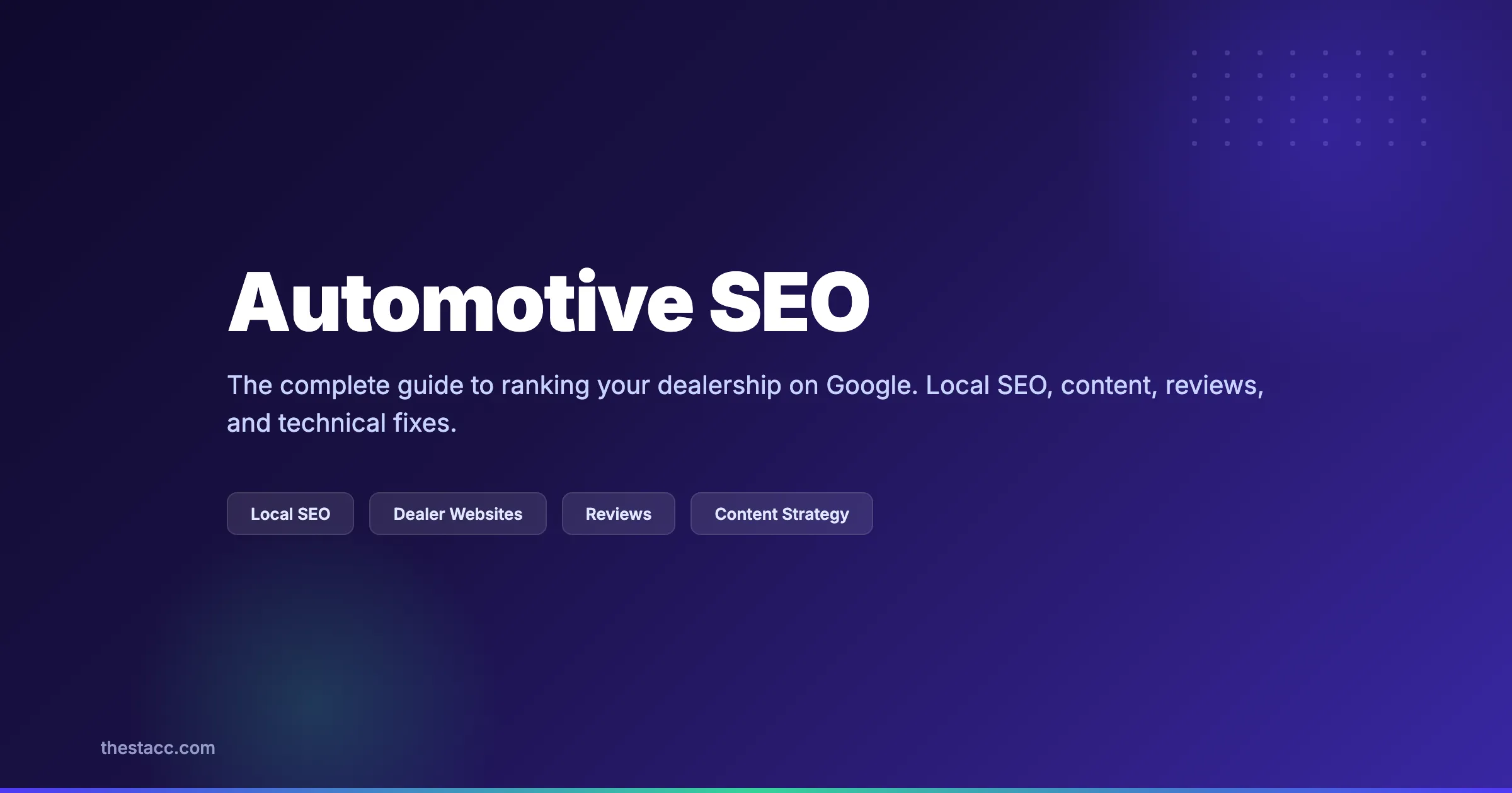 Automotive SEO: The Complete Guide (2026)