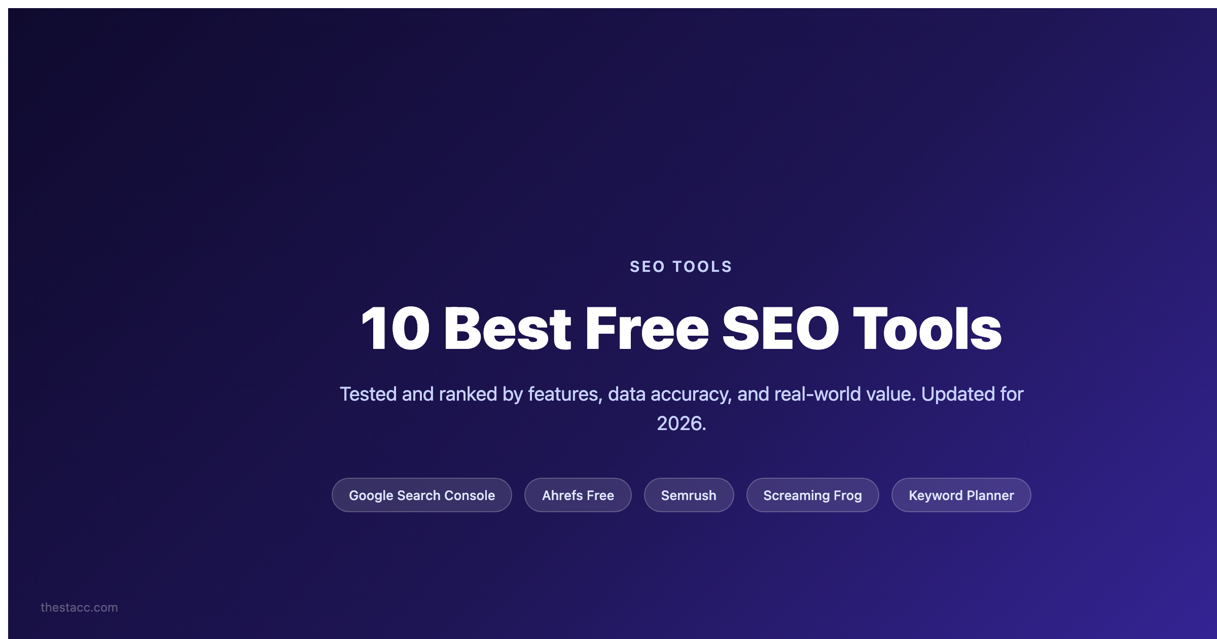 10 Best Free SEO Tools (2026)