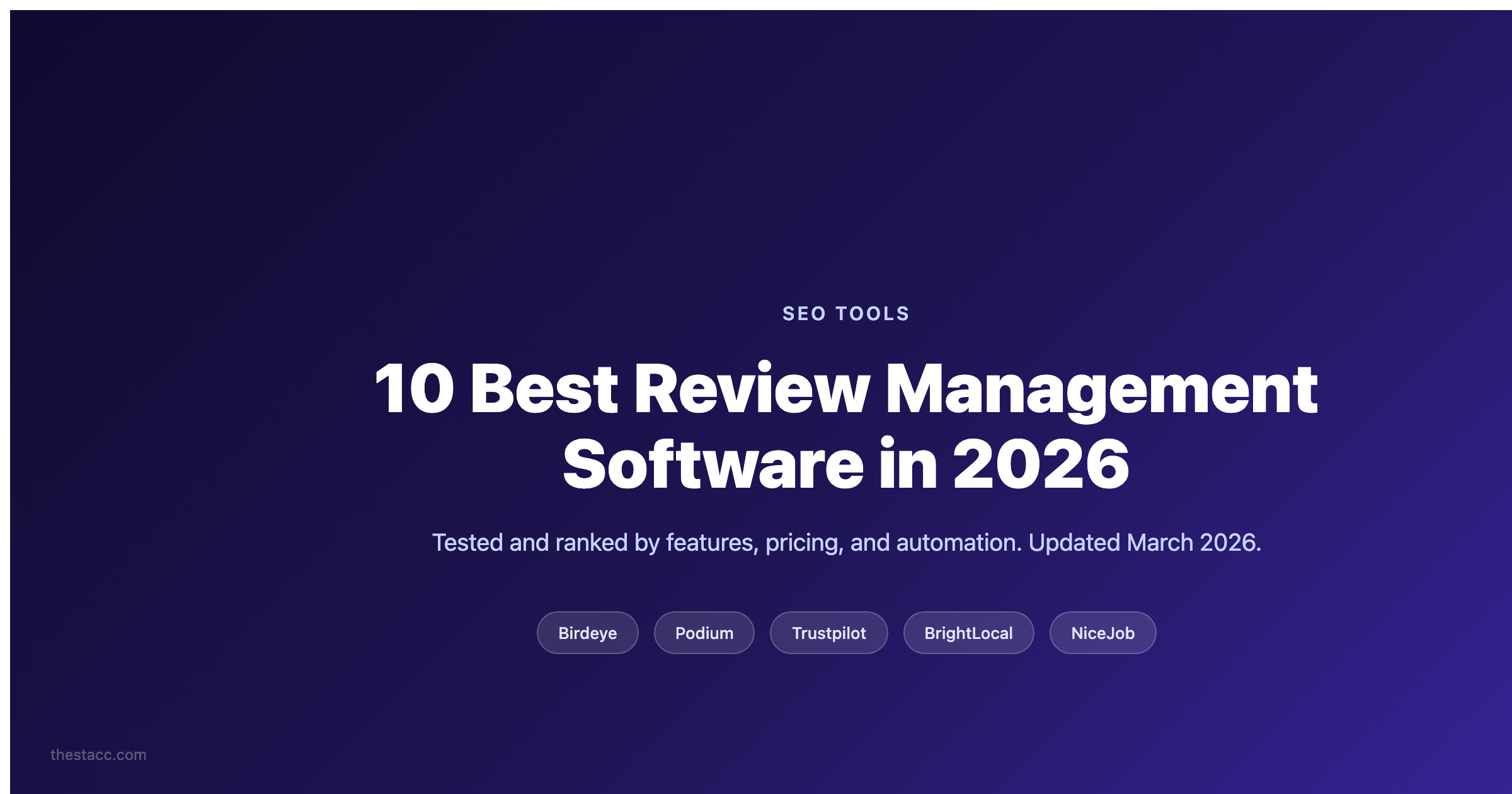 10 Best Review Management Software in 2026