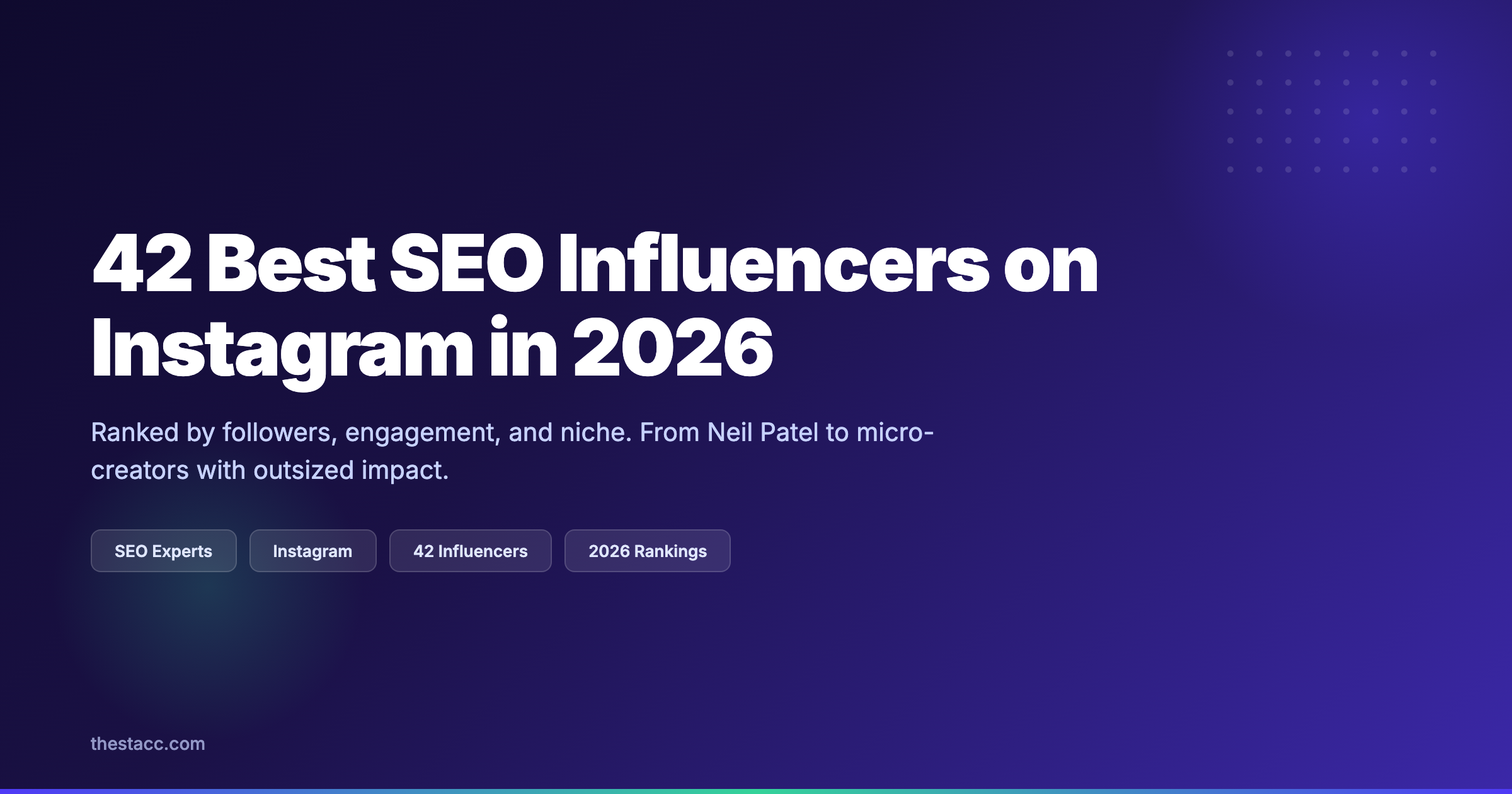 100 Best SEO Influencers on Instagram in 2026
