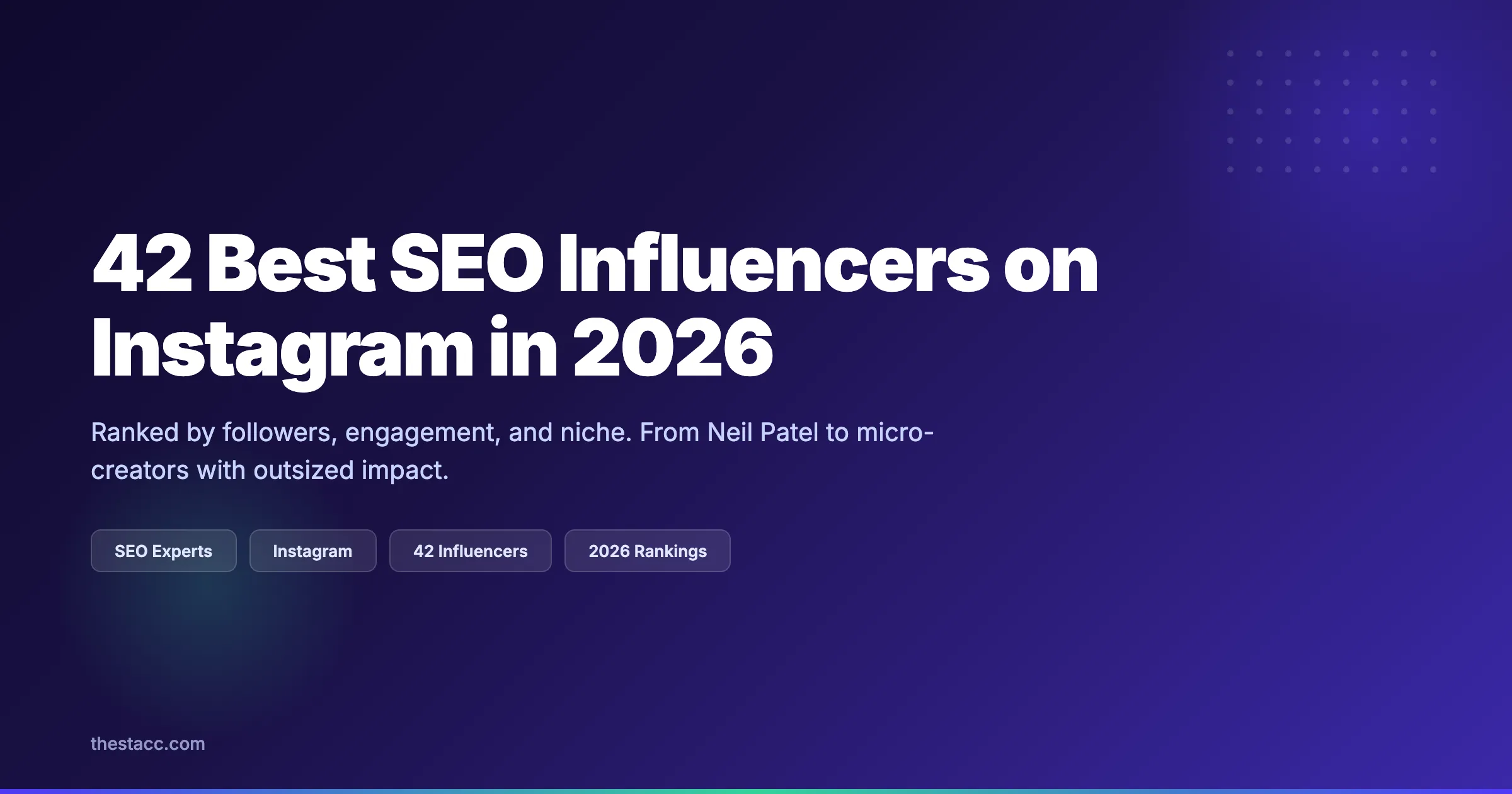 100 Best SEO Influencers on Instagram Posting SEO Gold Daily in 2026