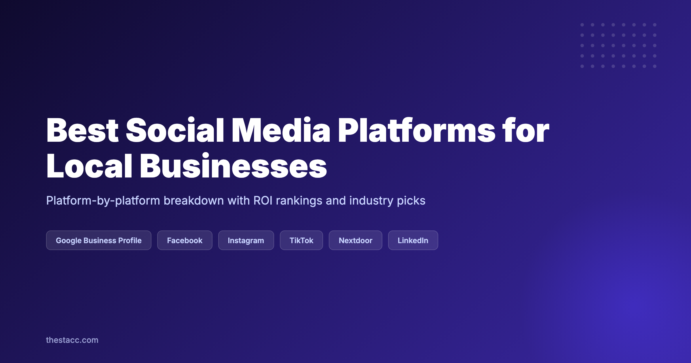 Best Social Media Platforms for Local Businesses