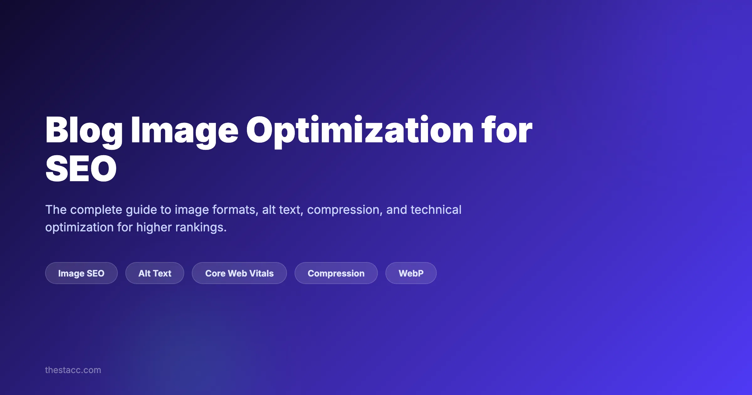 Blog Image Optimization for SEO: The Complete Guide