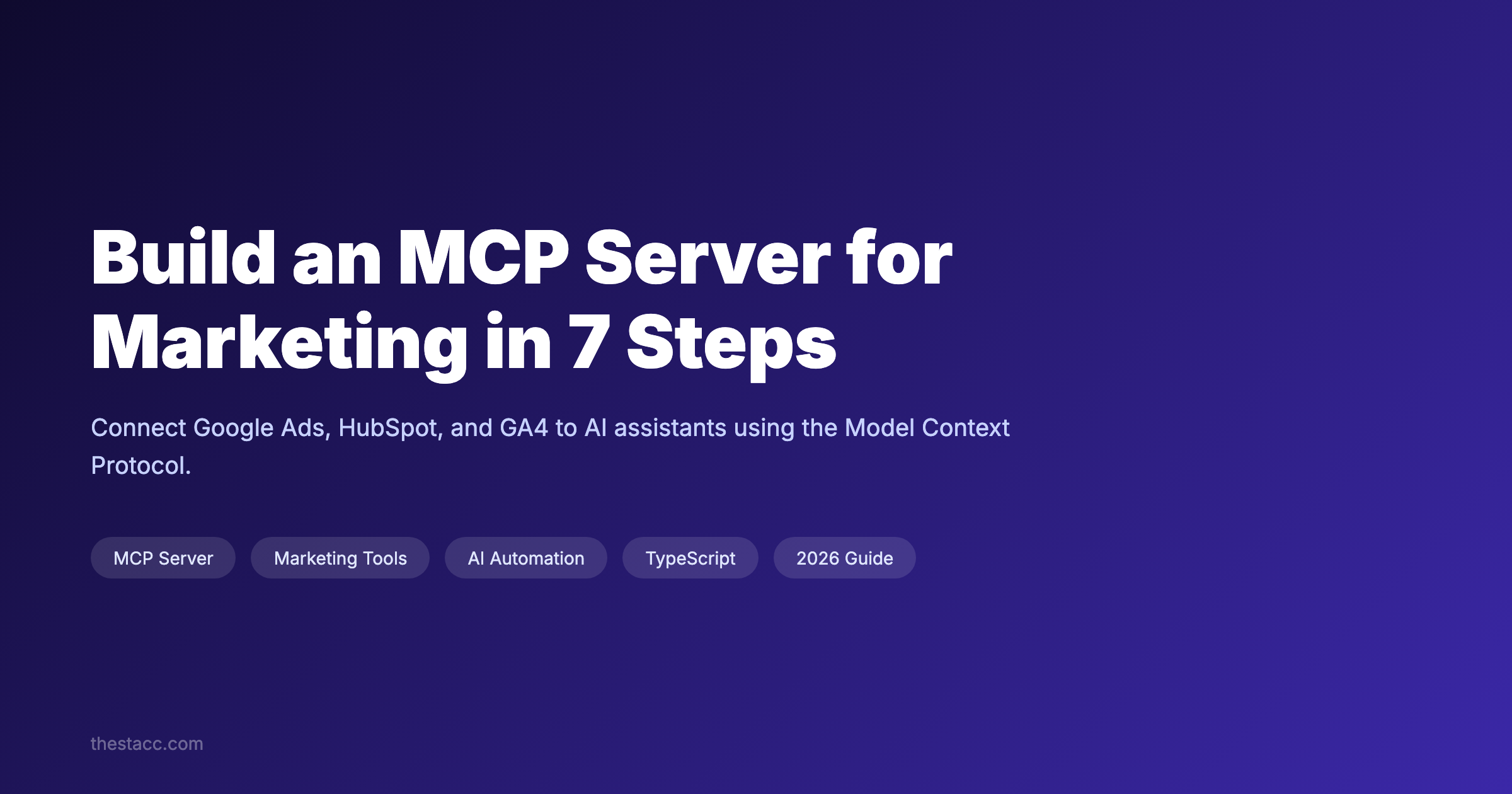 Build an MCP Server for Marketing in 7 Steps