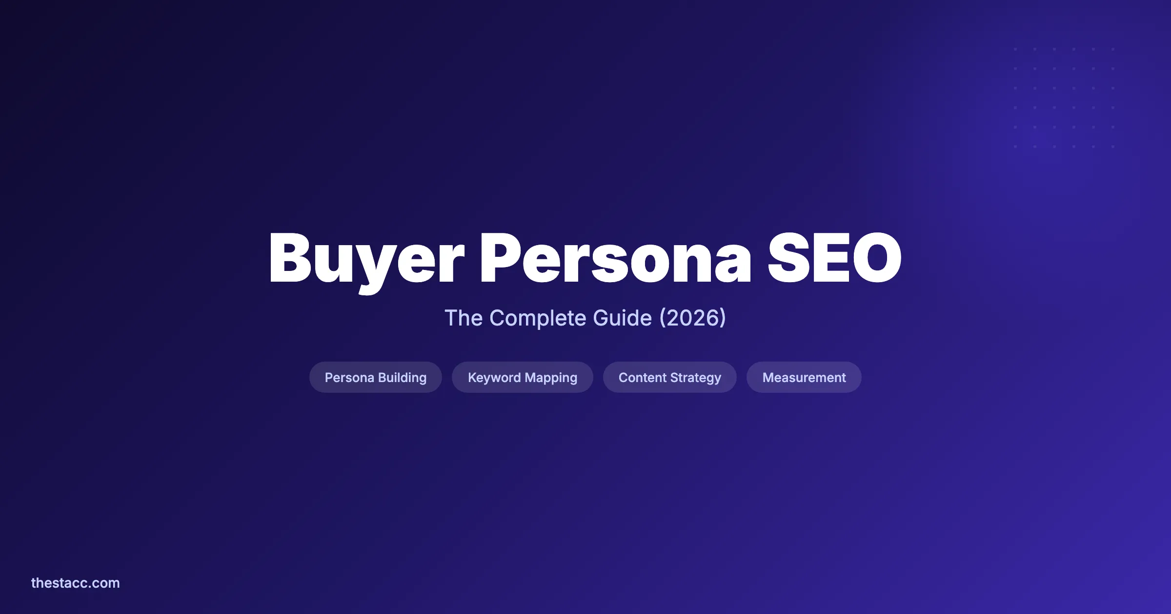 Buyer Persona SEO: The Complete Guide (2026)