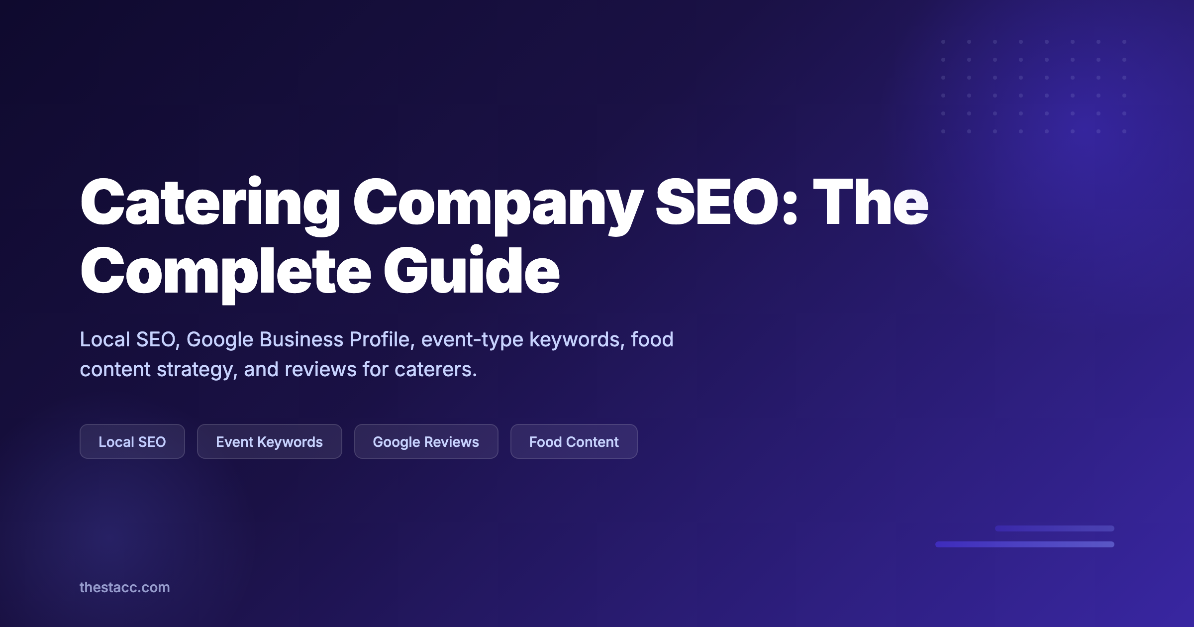 Catering Company SEO: The Complete Guide (2026)