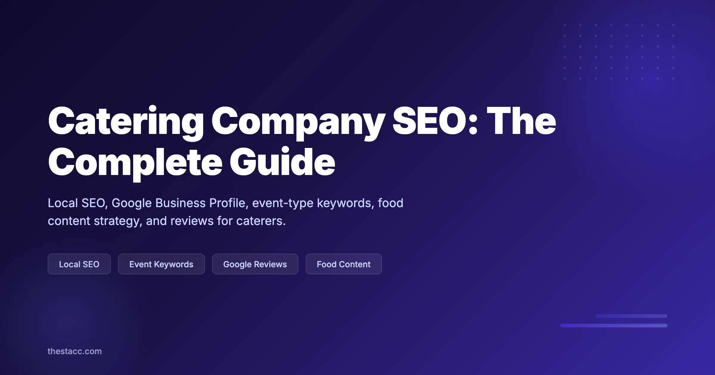 Catering Company SEO: The Complete Guide (2026)