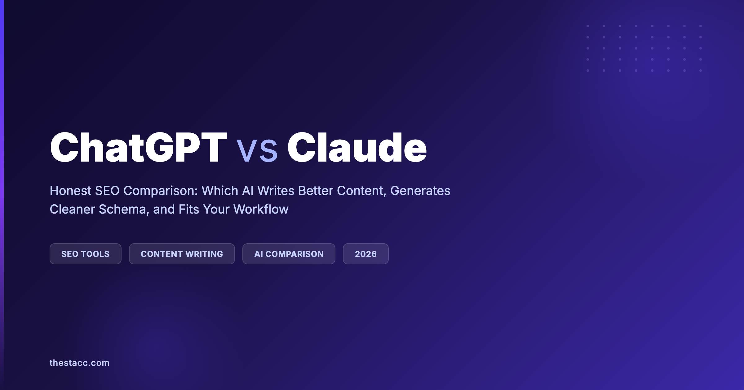 ChatGPT vs Claude for SEO: Honest Comparison (2026)