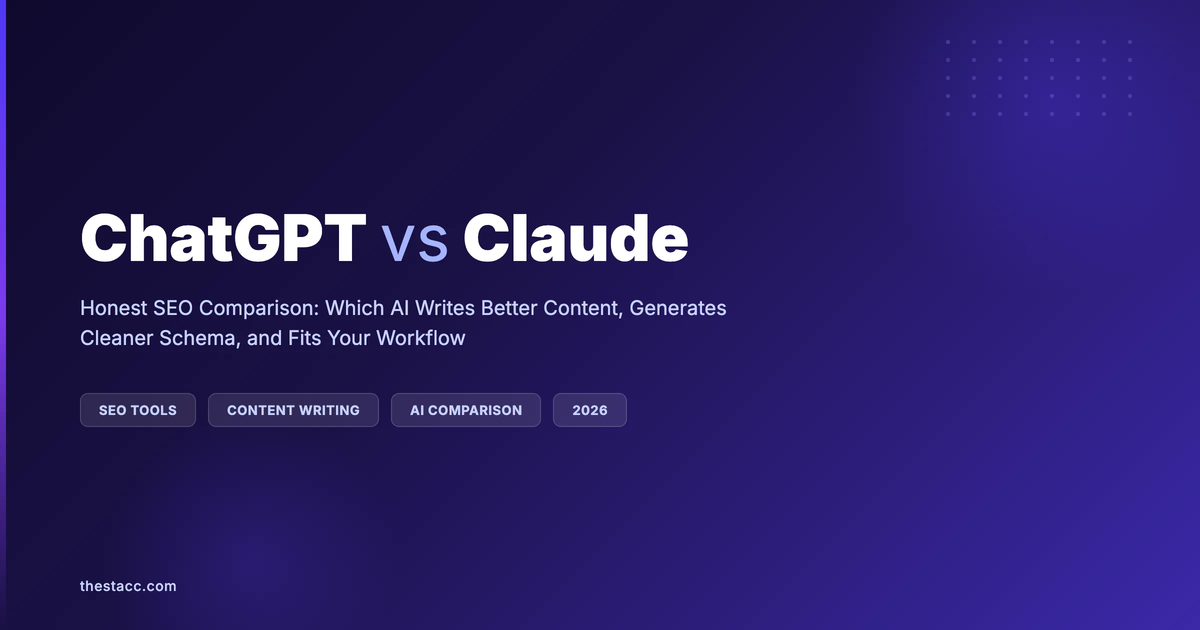 ChatGPT vs Claude for SEO: Honest Comparison (2026)