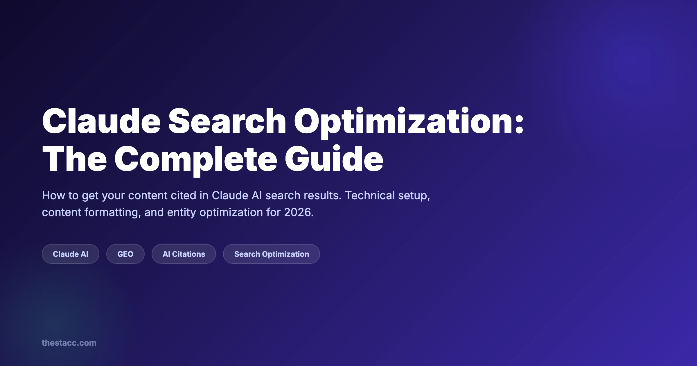 Claude Search Optimization: The Complete Guide
