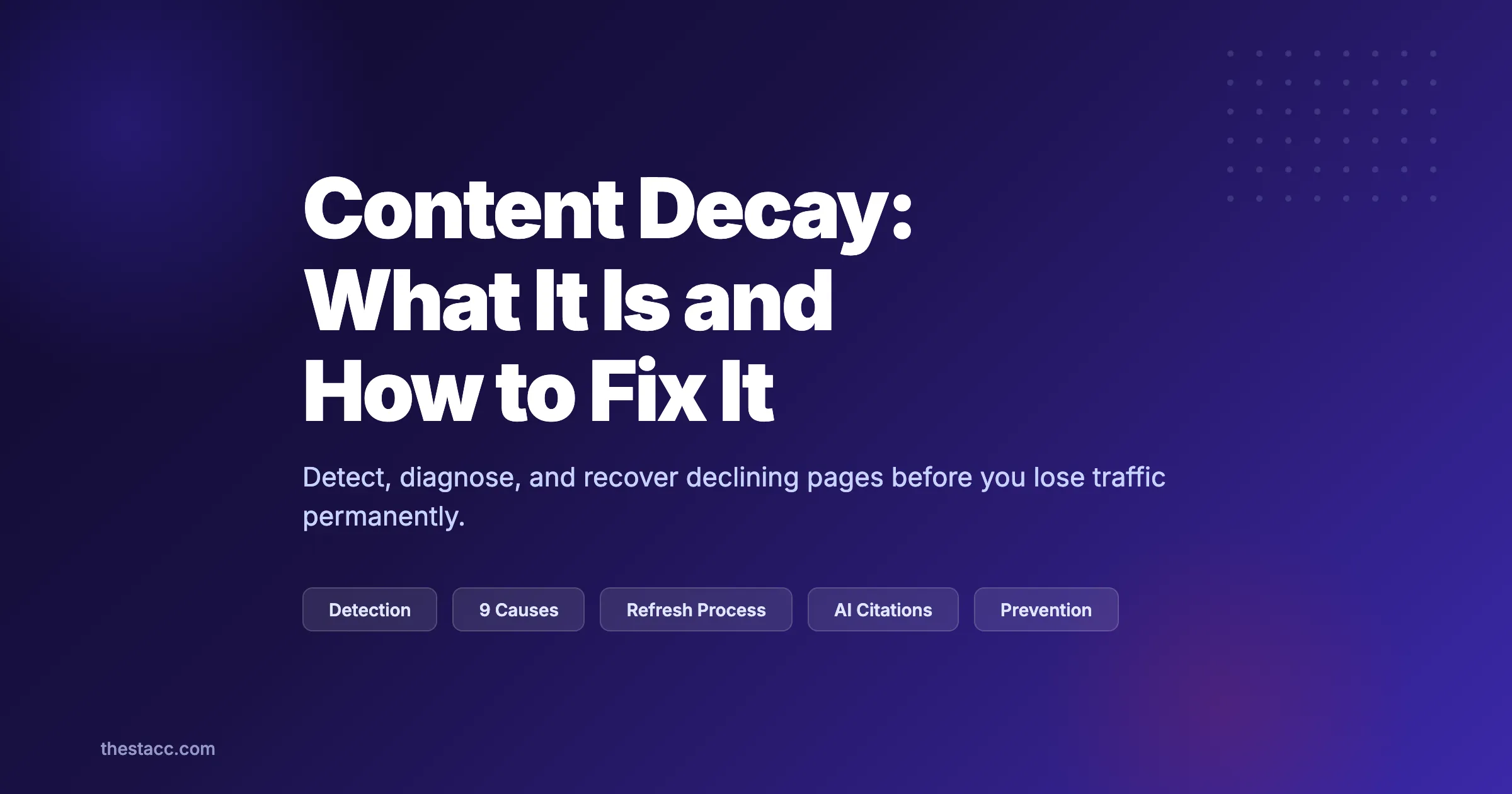 Content Decay: What It Is and How to Fix It (2026)