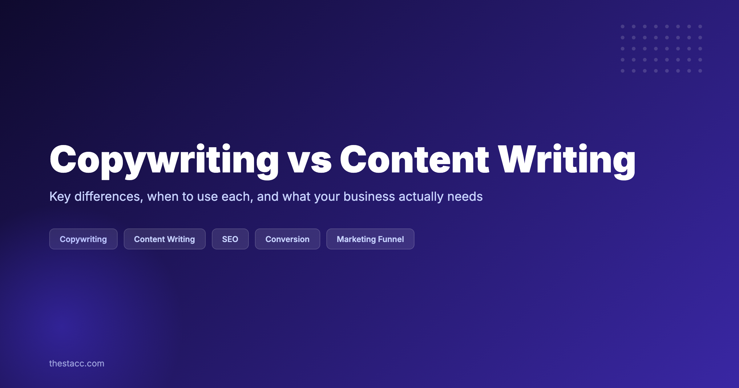 Copywriting vs Content Writing: Key Differences