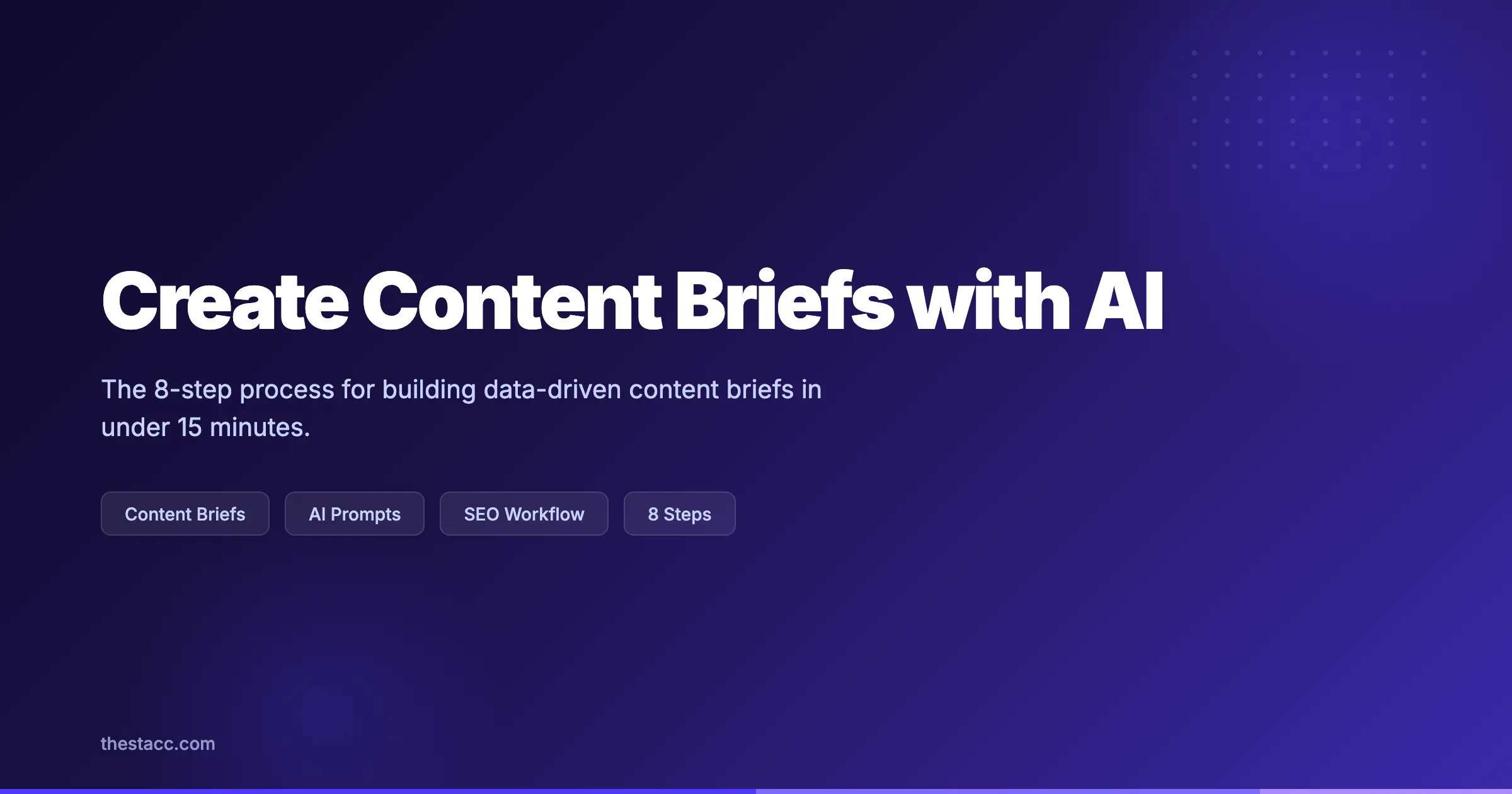 How to Create Content Briefs with AI in 8 Steps