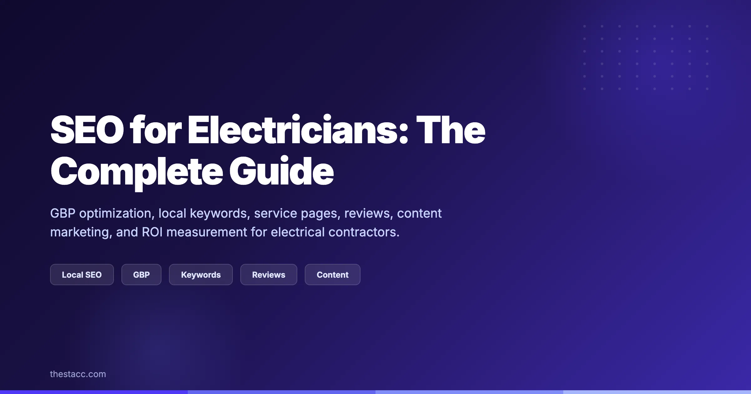 SEO for Electricians: The Complete Guide (2026)
