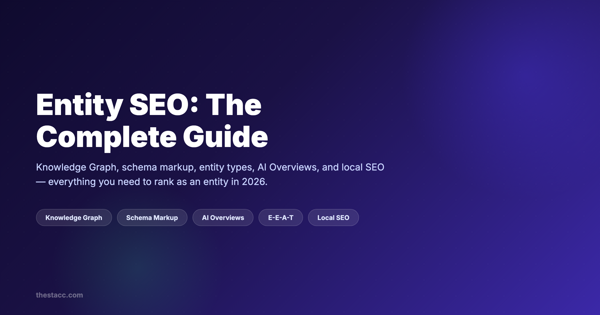 Entity SEO: The Complete Guide (2026)