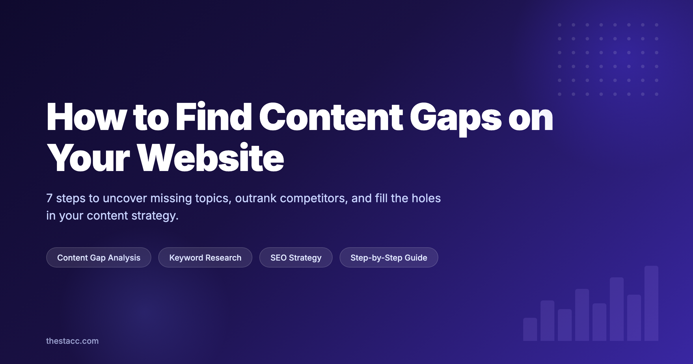 How to Find Content Gaps on Your Website (7 Steps)