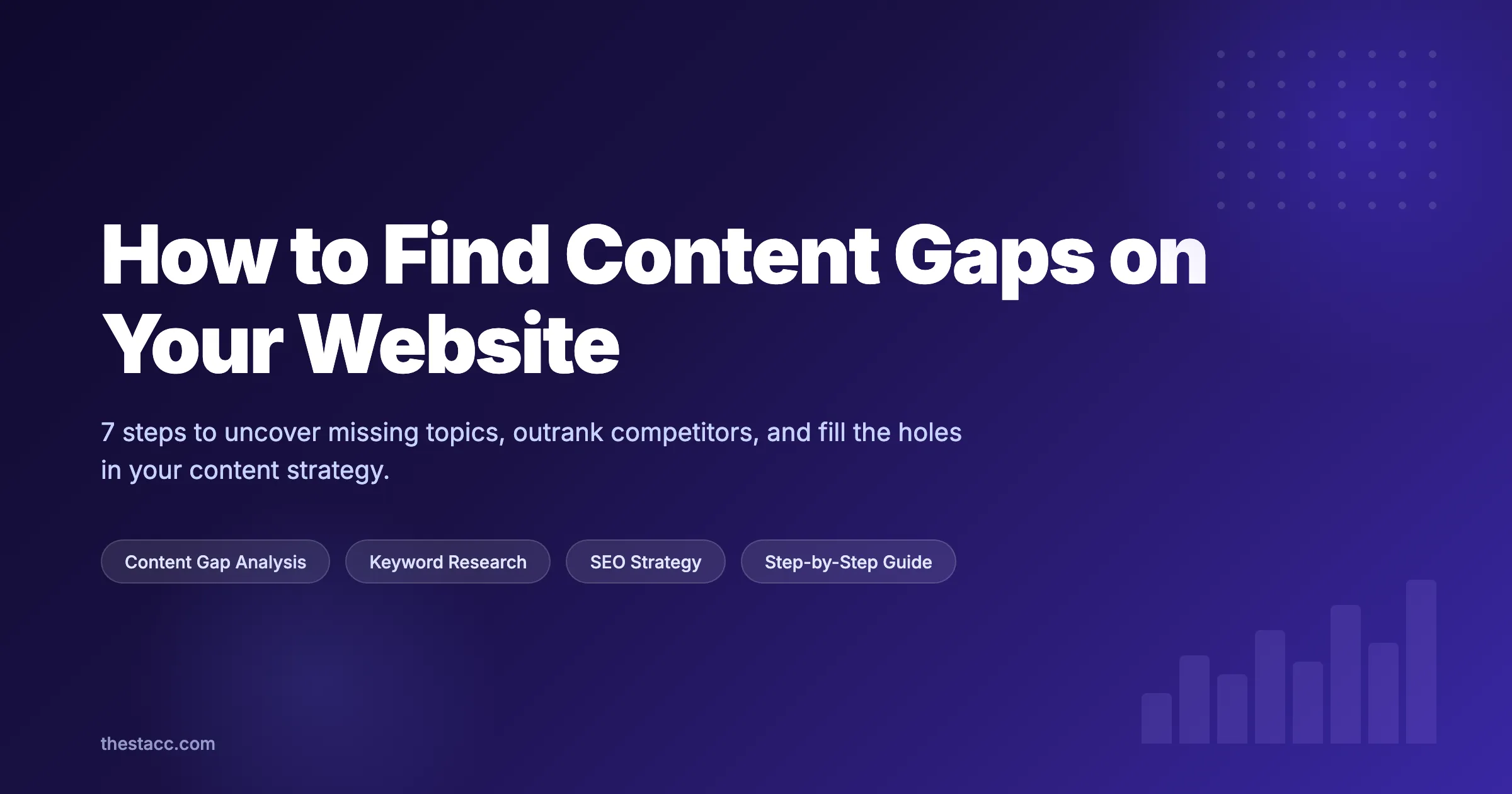 How to Find Content Gaps on Your Website (7 Steps)