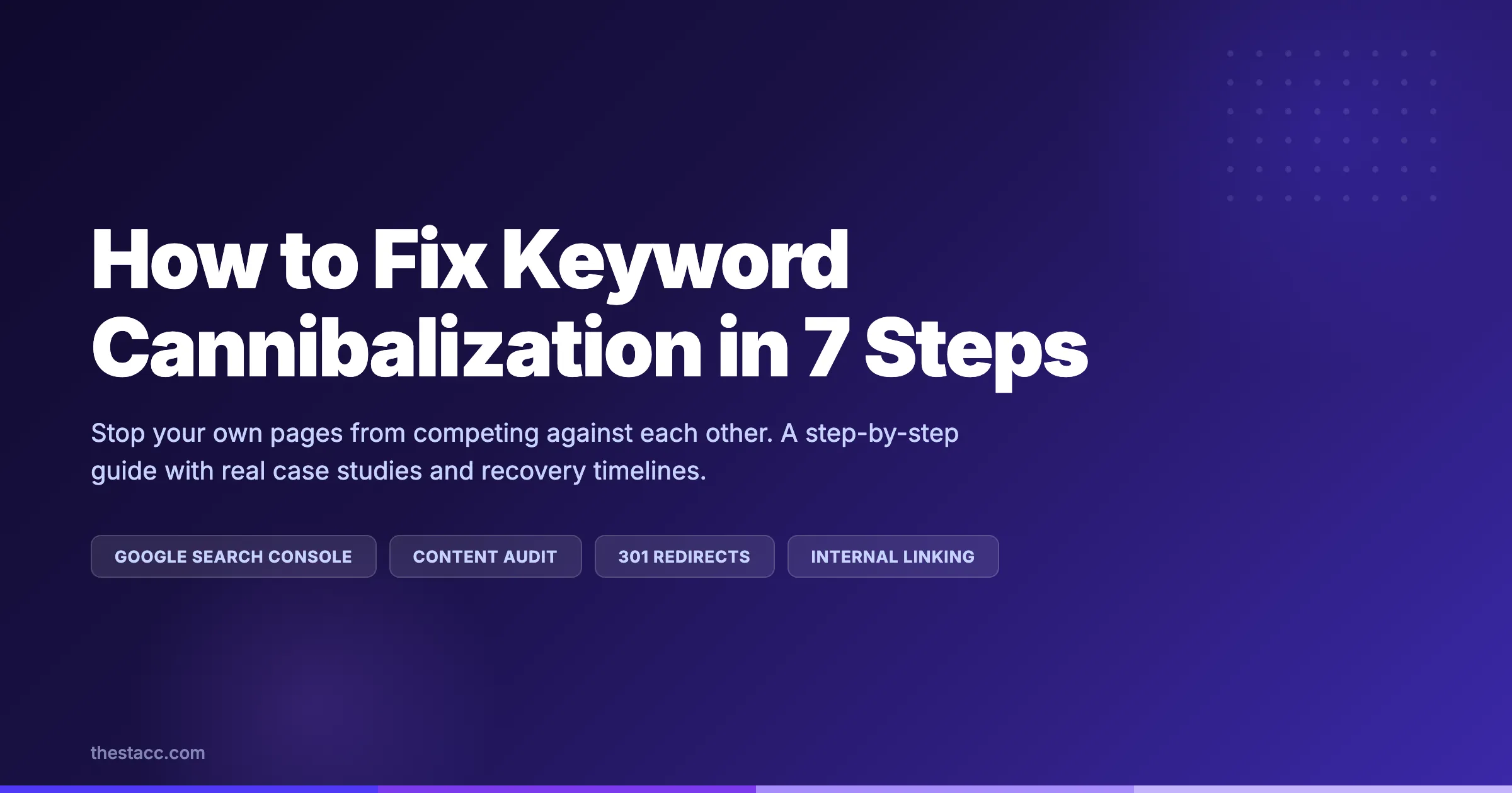 How to Fix Keyword Cannibalization in 7 Steps