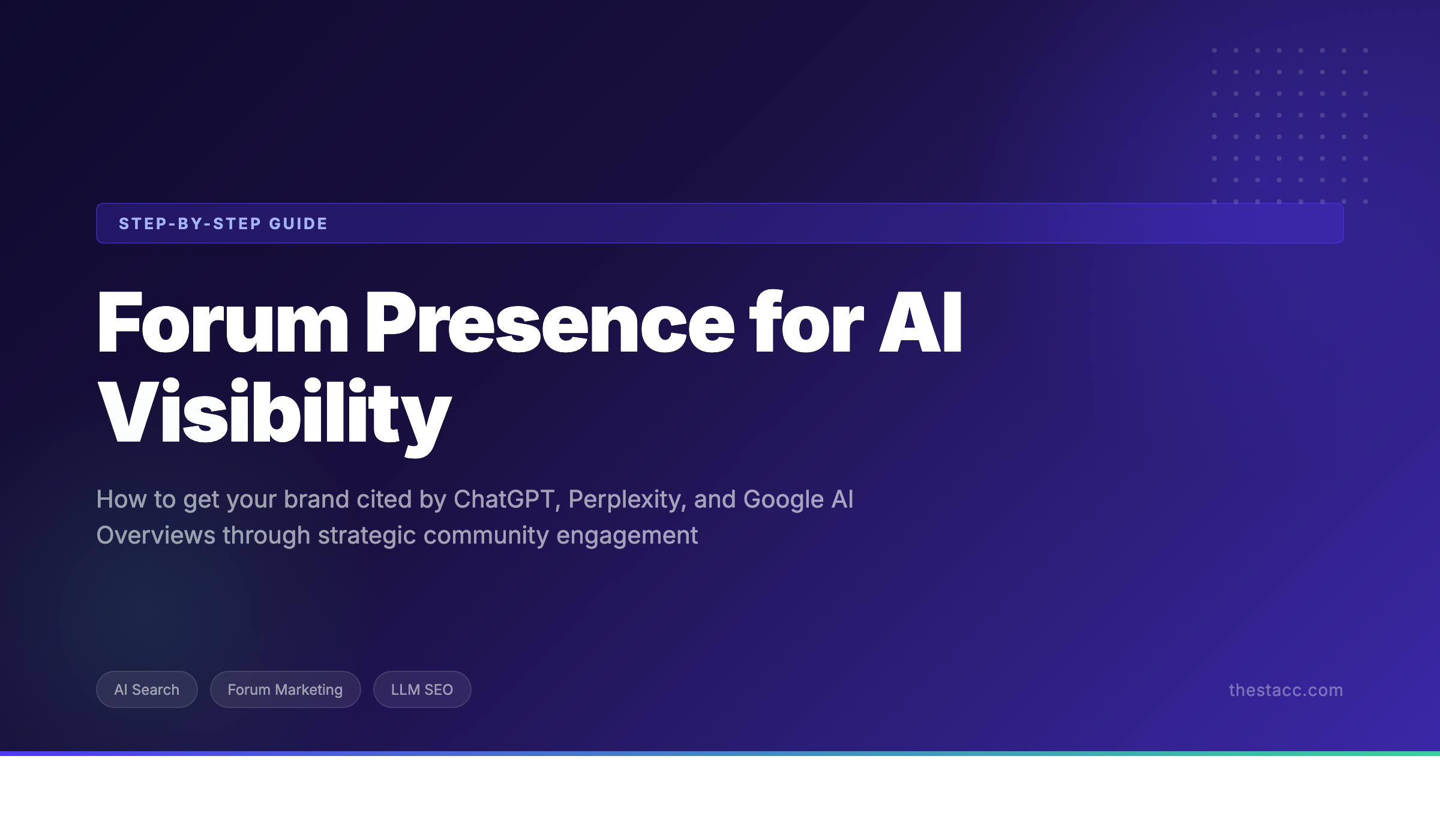 Forum Presence for AI Visibility: 8-Step Guide