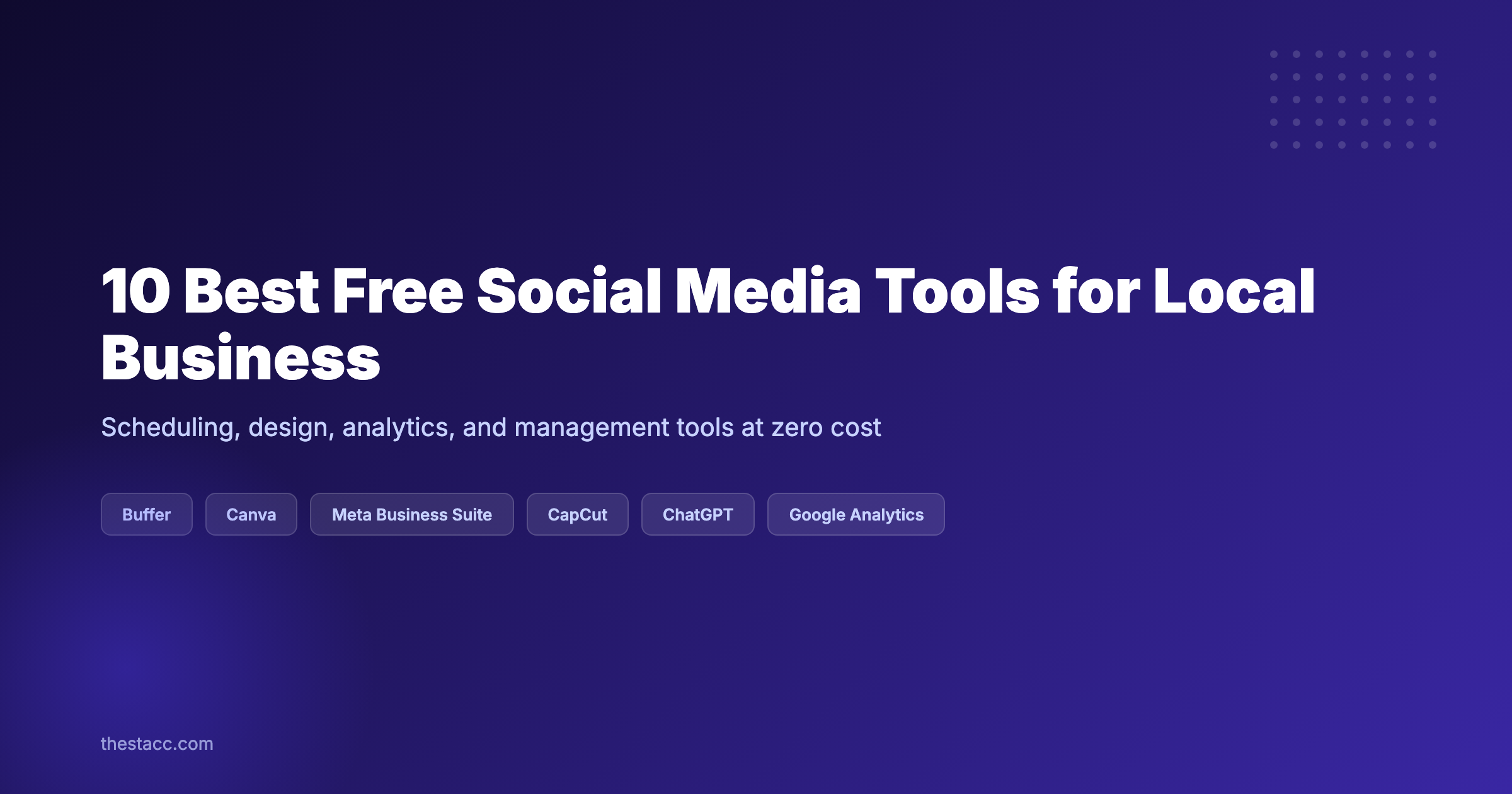 10 Best Free Social Media Tools for Local Business