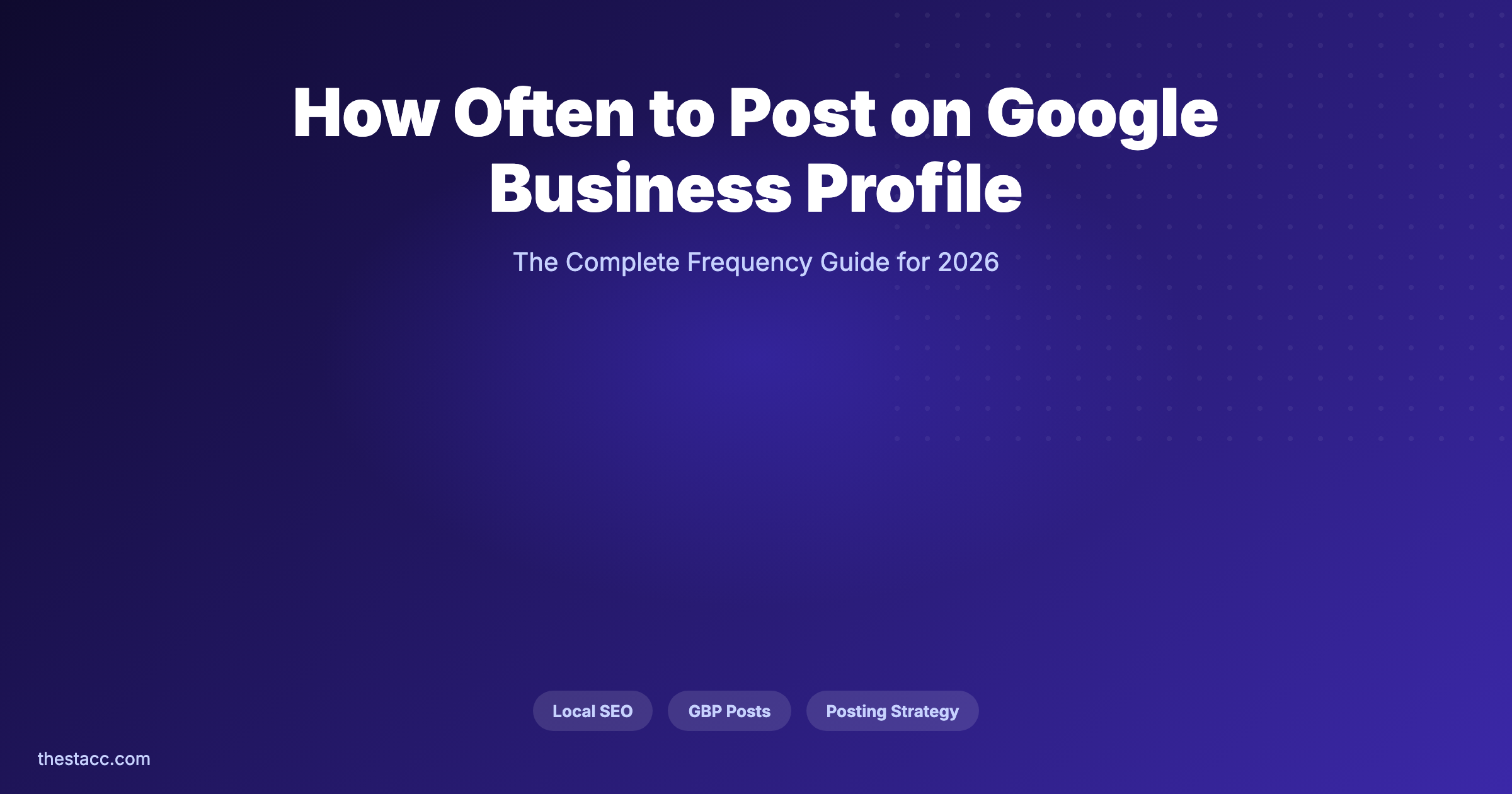 How Often to Post on Google Business Profile (2026)