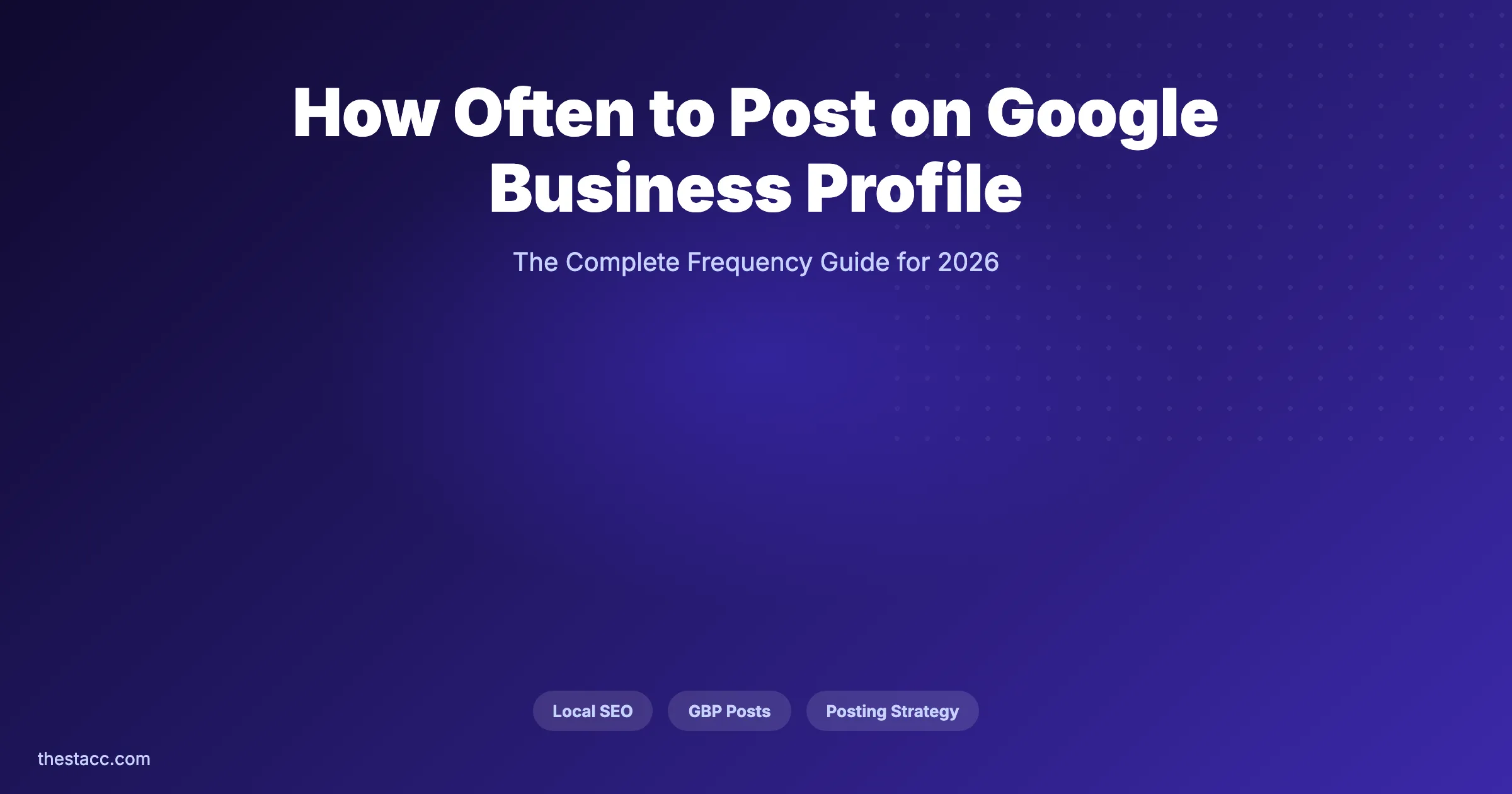 How Often to Post on Google Business Profile (2026)