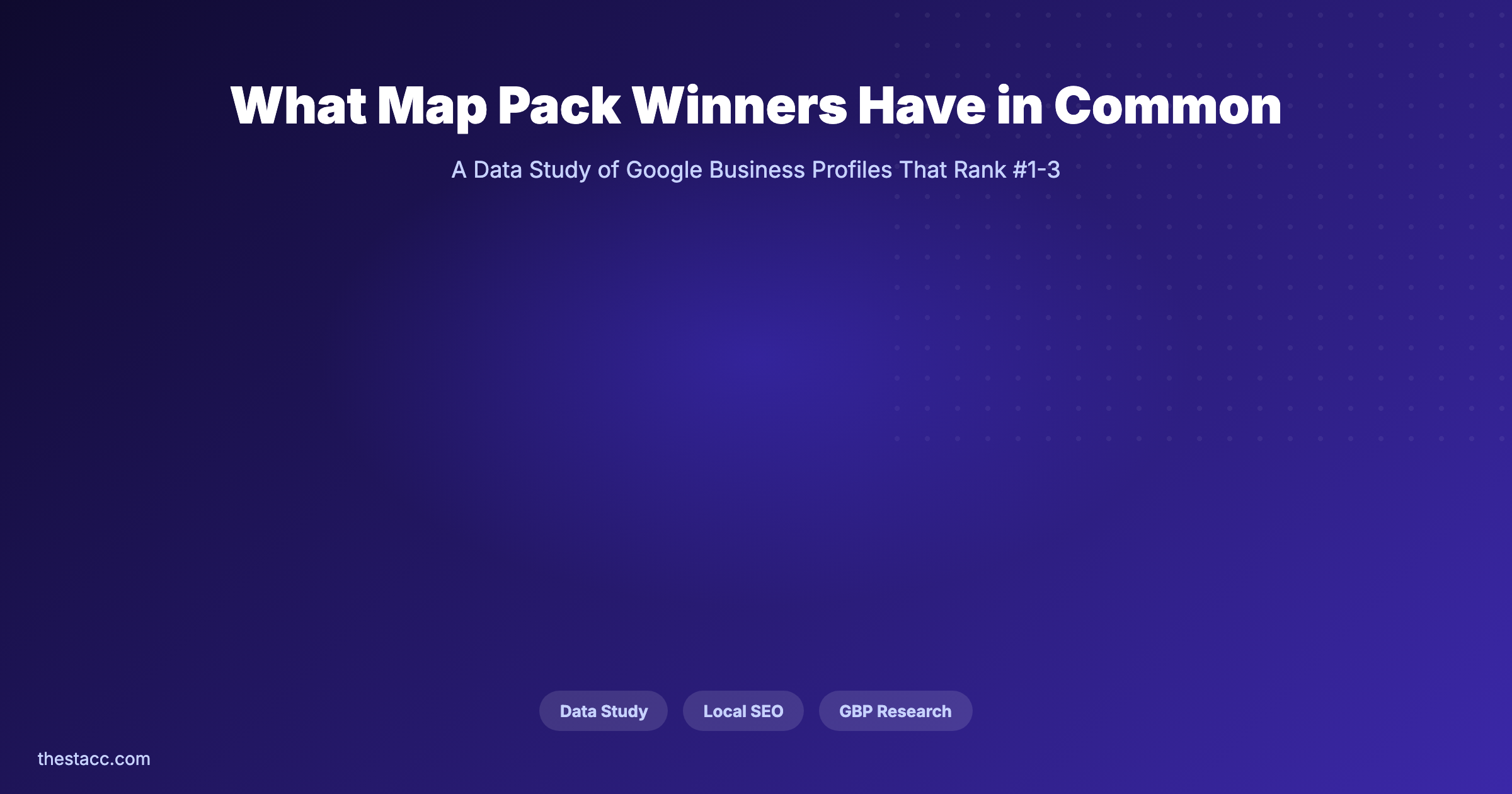 What Map Pack Winners Have in Common (Study)