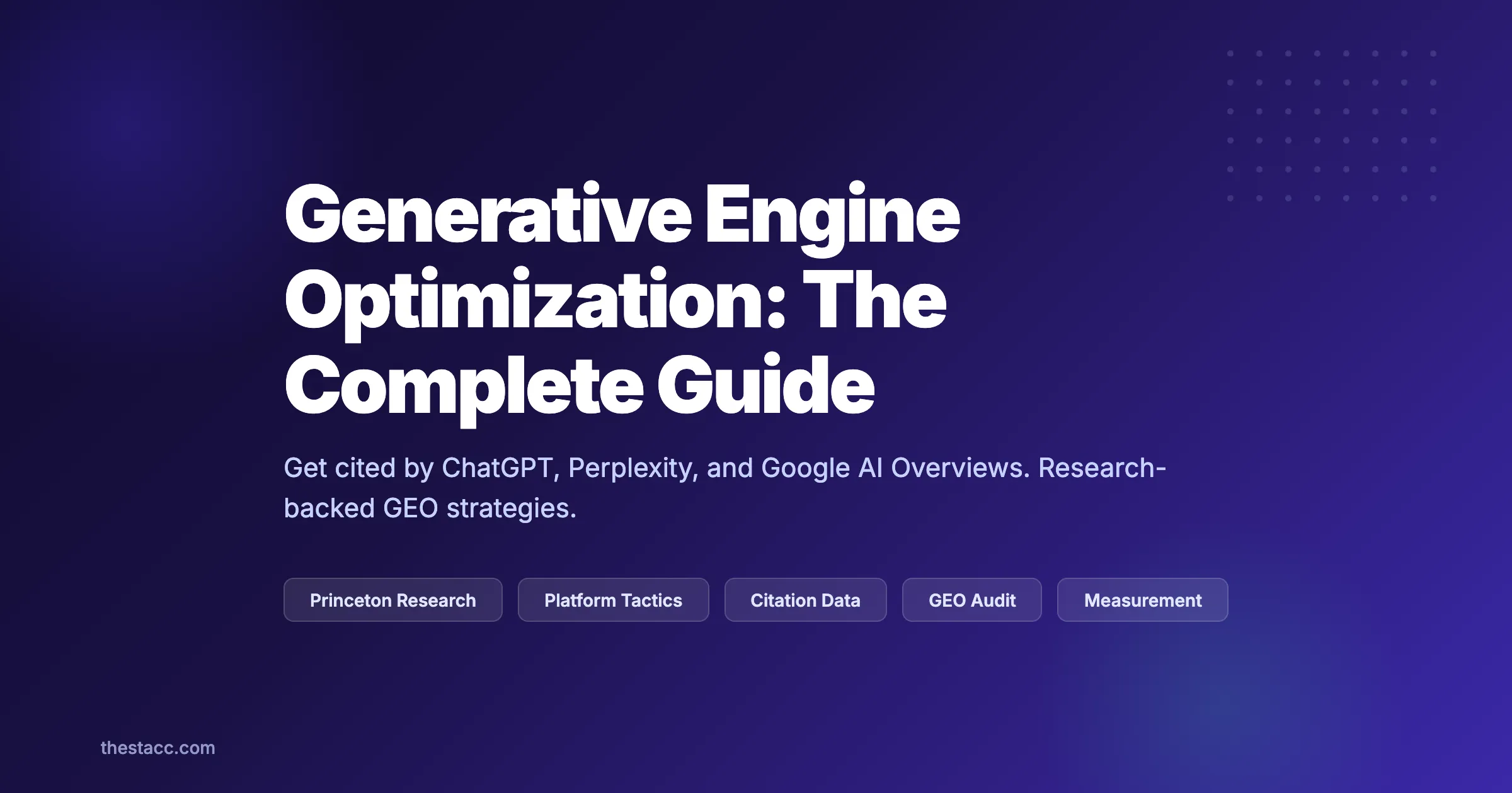 Generative Engine Optimization: The Complete Guide (2026)
