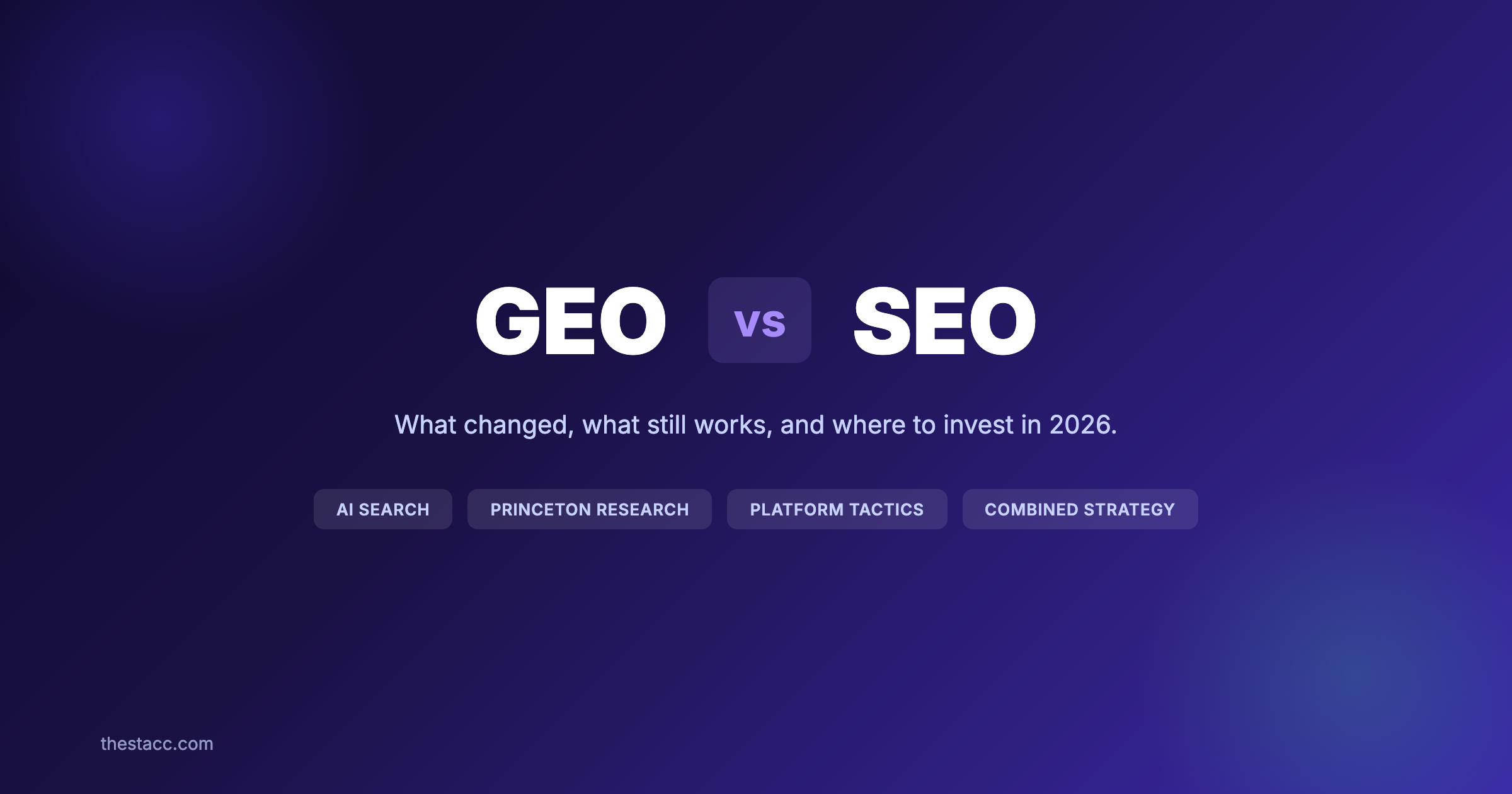 GEO vs SEO: What Changed and What Still Works (2026)