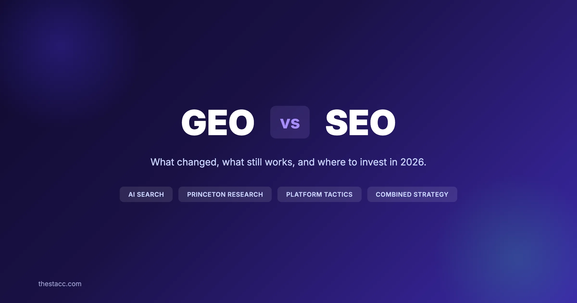GEO vs SEO: What Changed and What Still Works (2026)