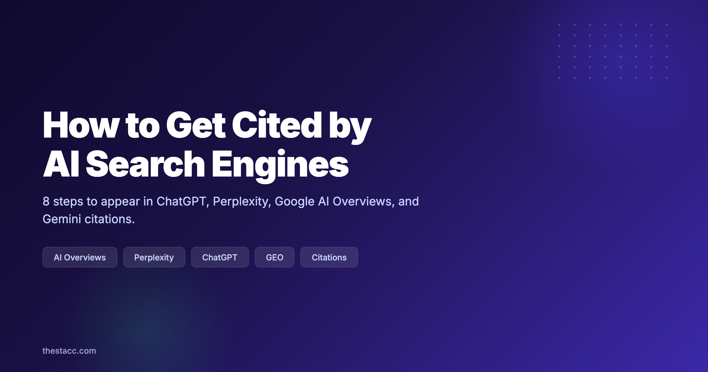 How to Get Cited by AI Search Engines (2026)