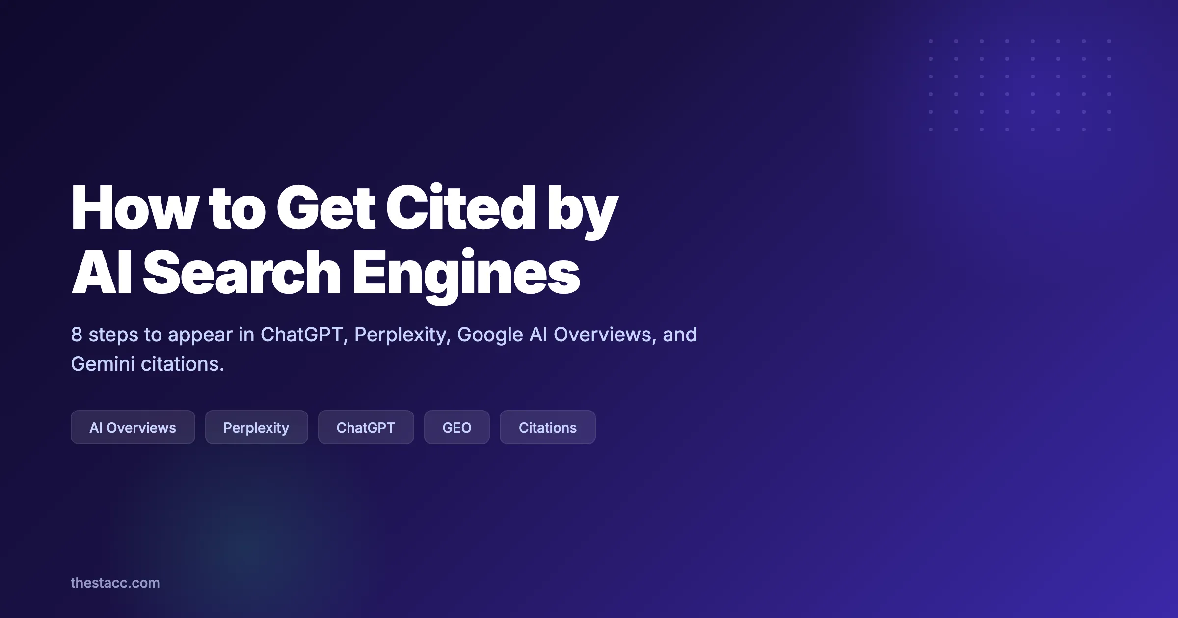 How to Get Cited by AI Search Engines (2026)