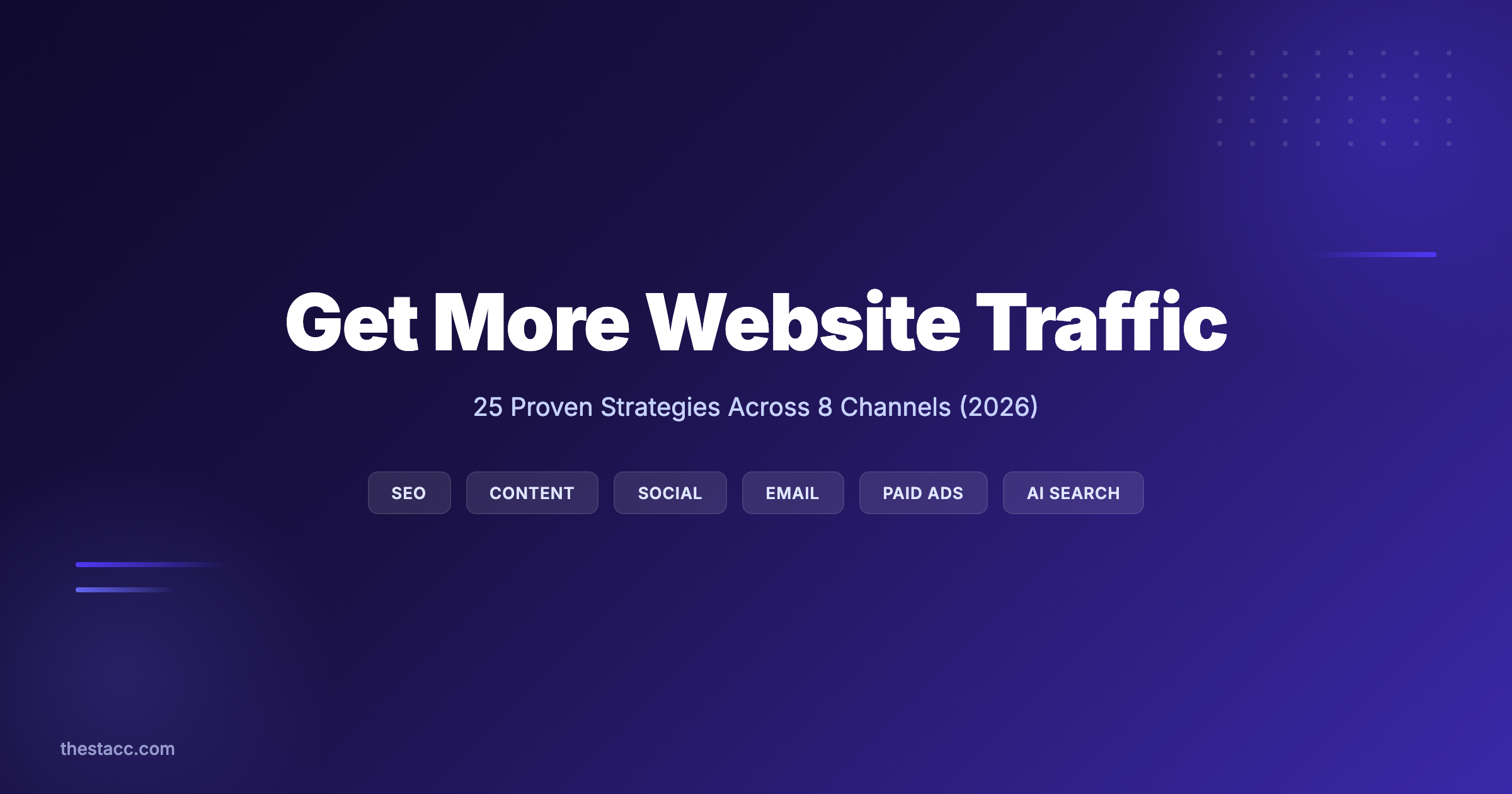 How to Get More Website Traffic: The Complete Guide