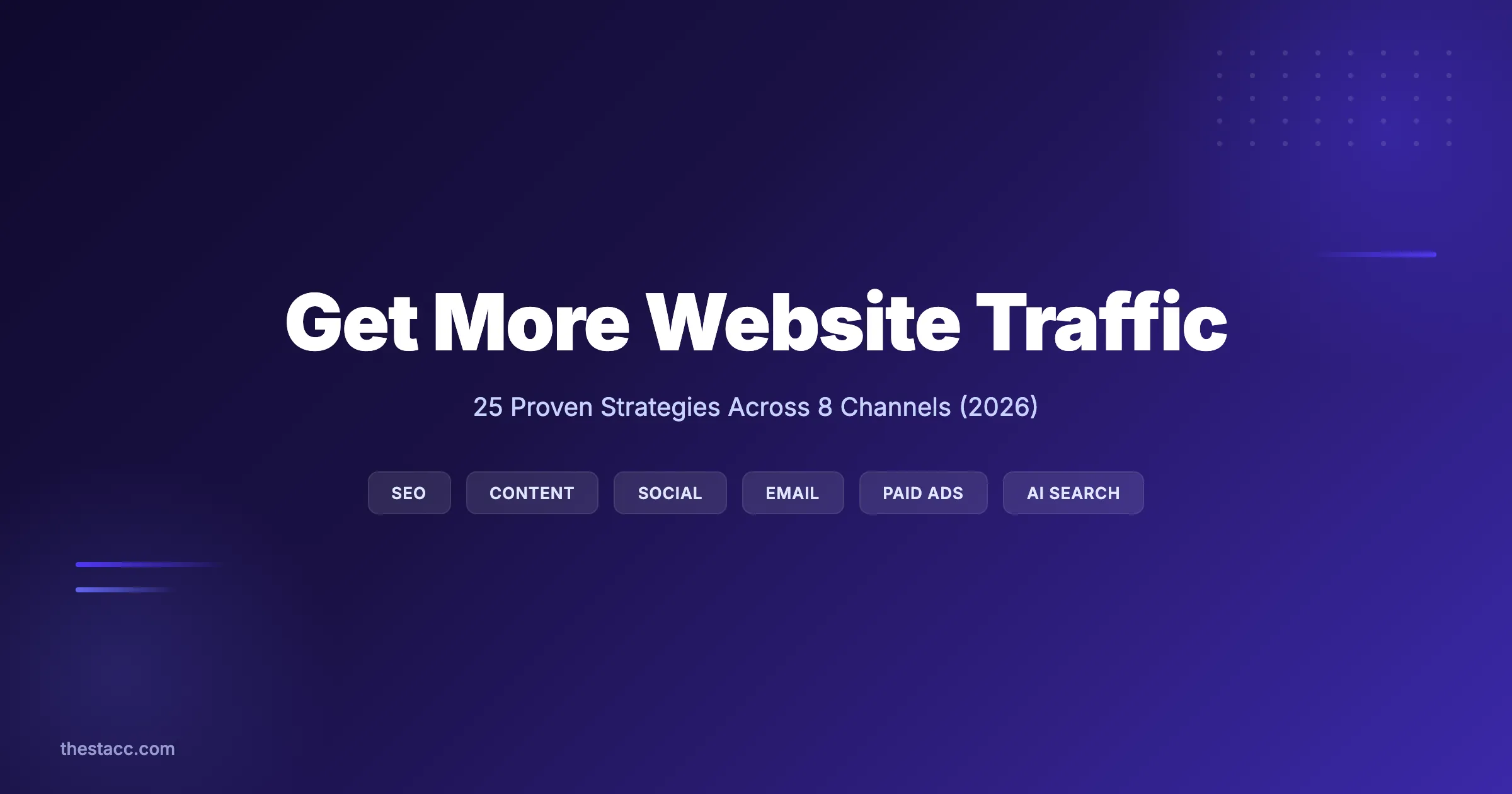 How to Get More Website Traffic: The Complete Guide