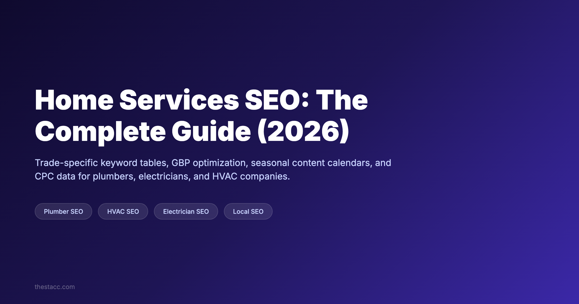 Home Services SEO: The Complete Guide (2026)