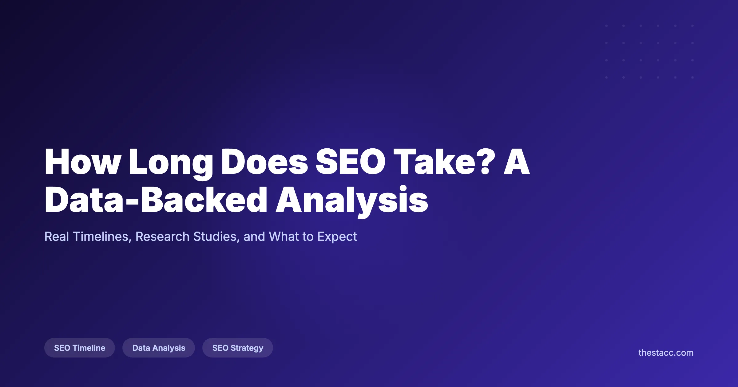 How Long Does SEO Take? A Data-Backed Analysis
