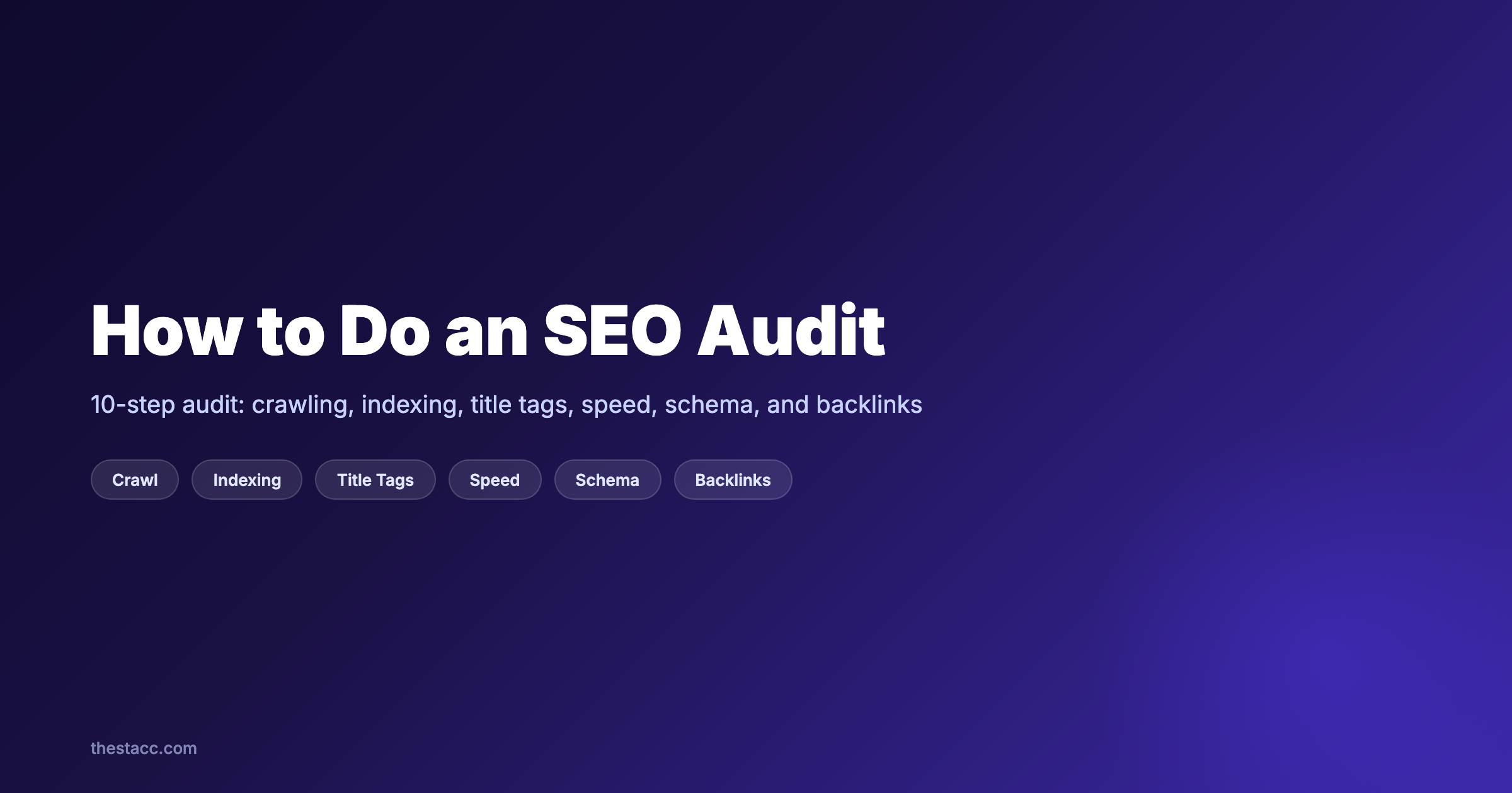 How to Do an SEO Audit in 10 Steps (2026)