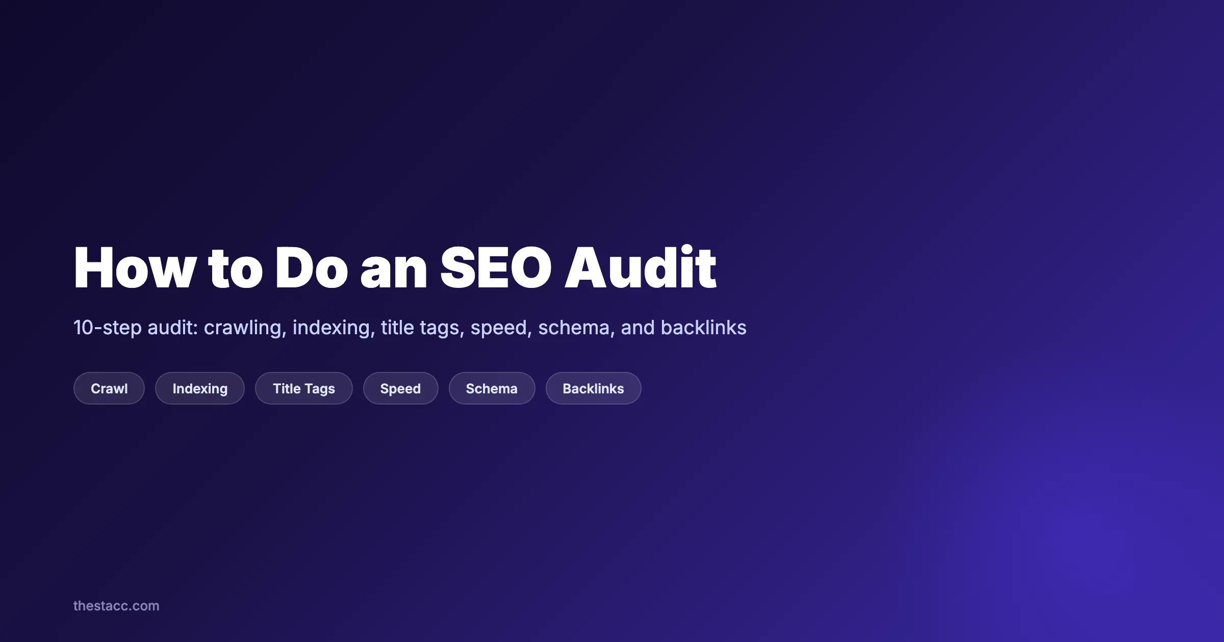 Comment faire un audit SEO en 10 étapes (2026)