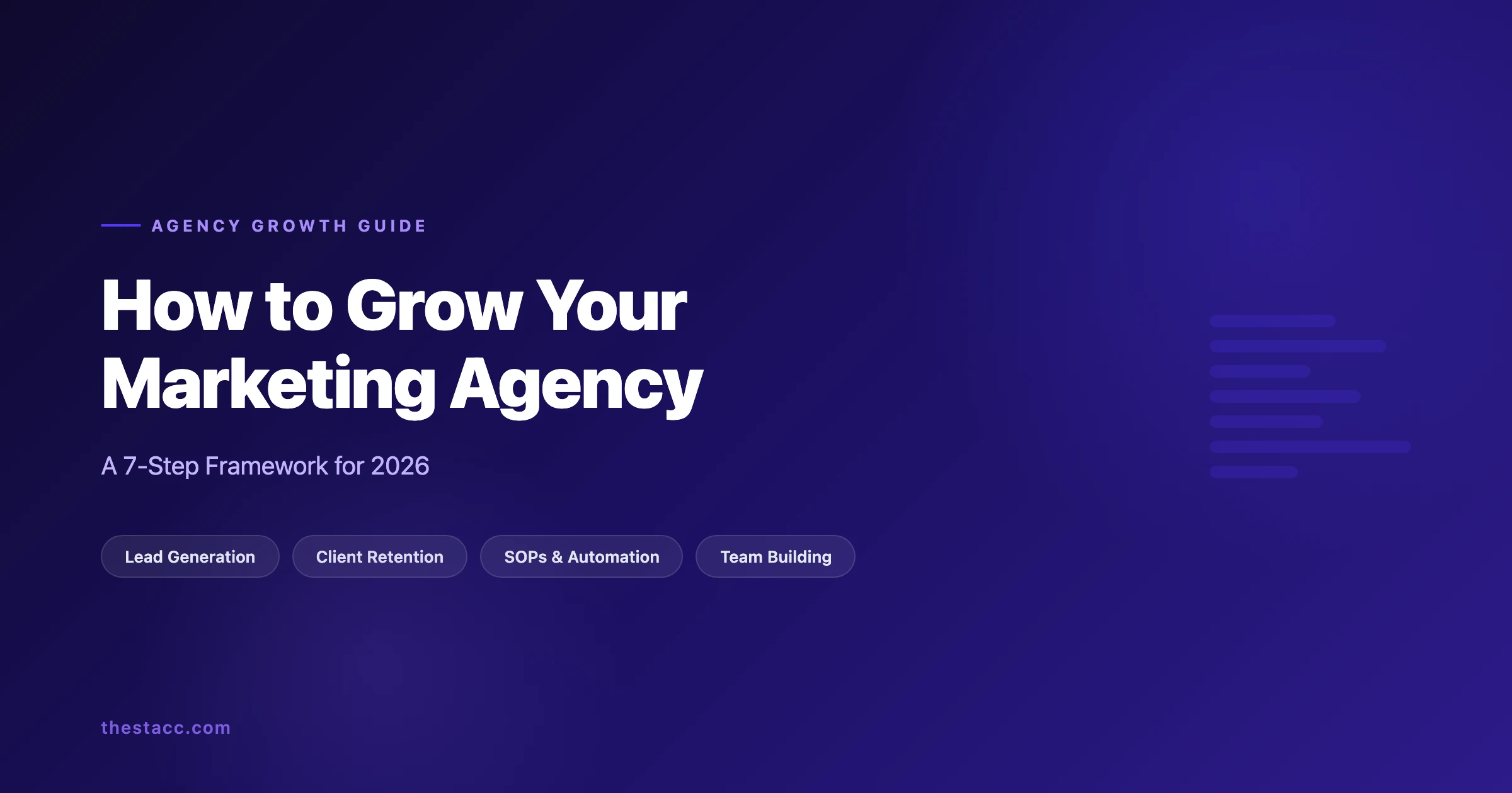 How to Grow Your Marketing Agency: A 7-Step Guide (2026)