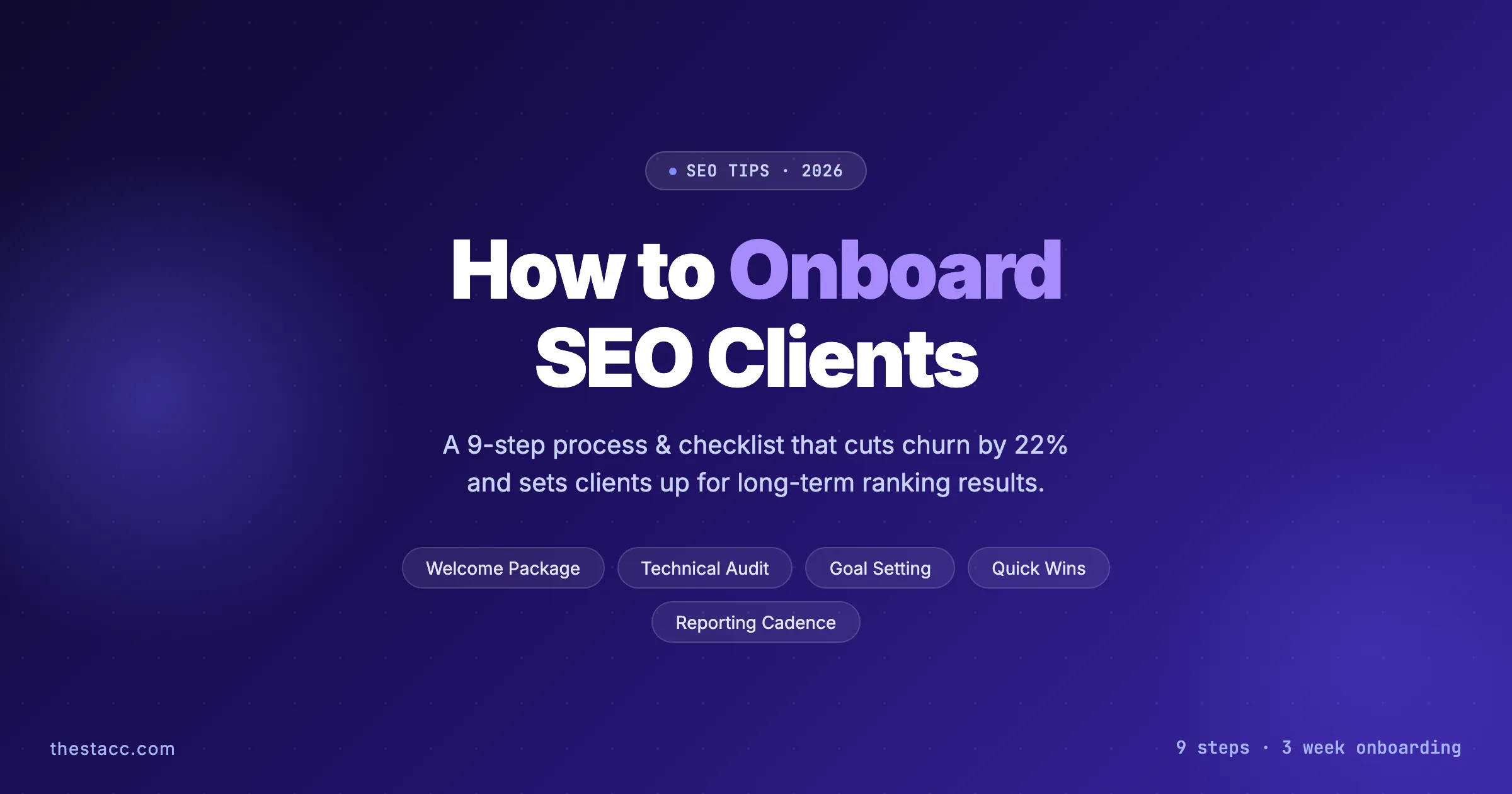 How to Onboard SEO Clients: 9-Step Checklist (2026)